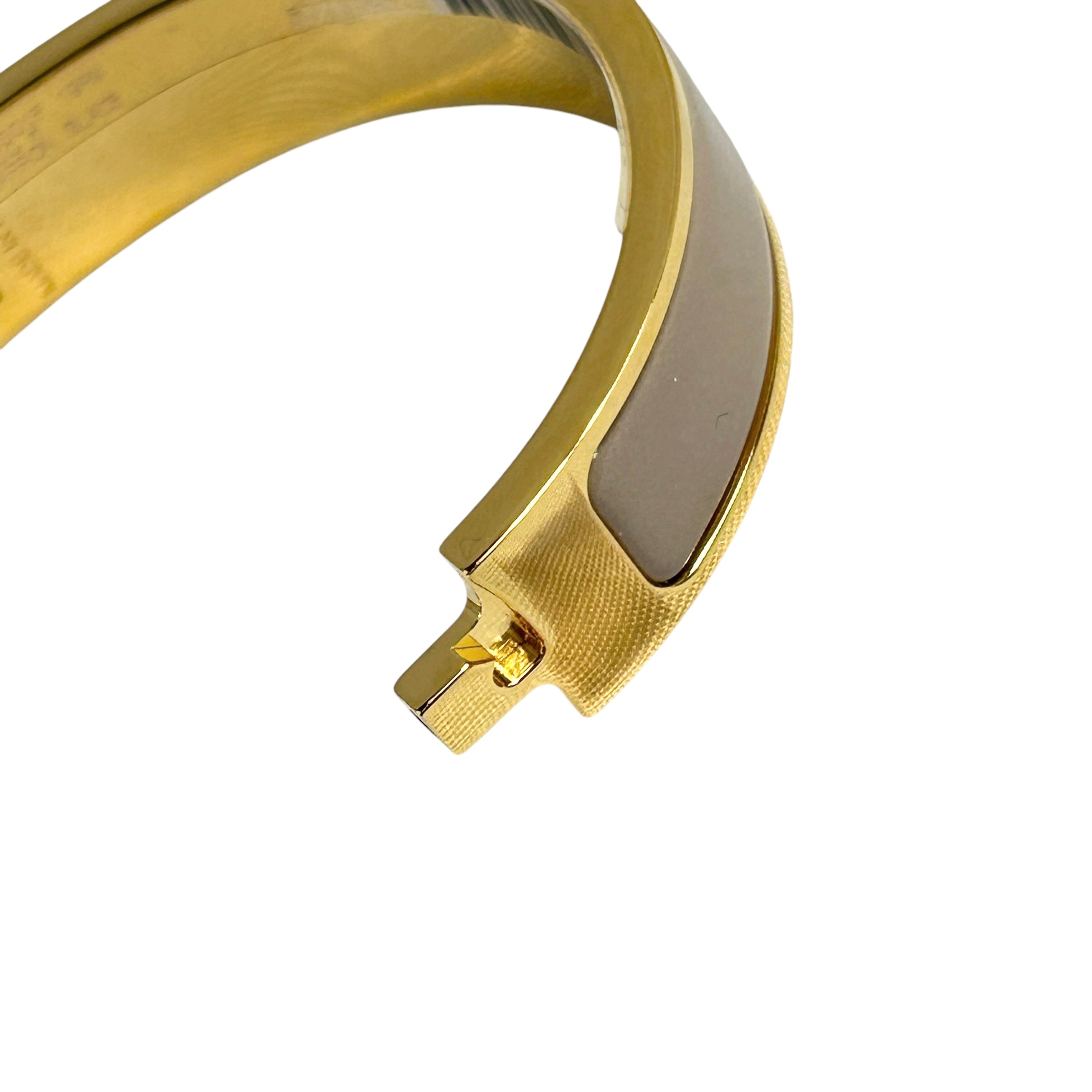 Yellow Gold Plated Marron Glace Clic H Bracelet