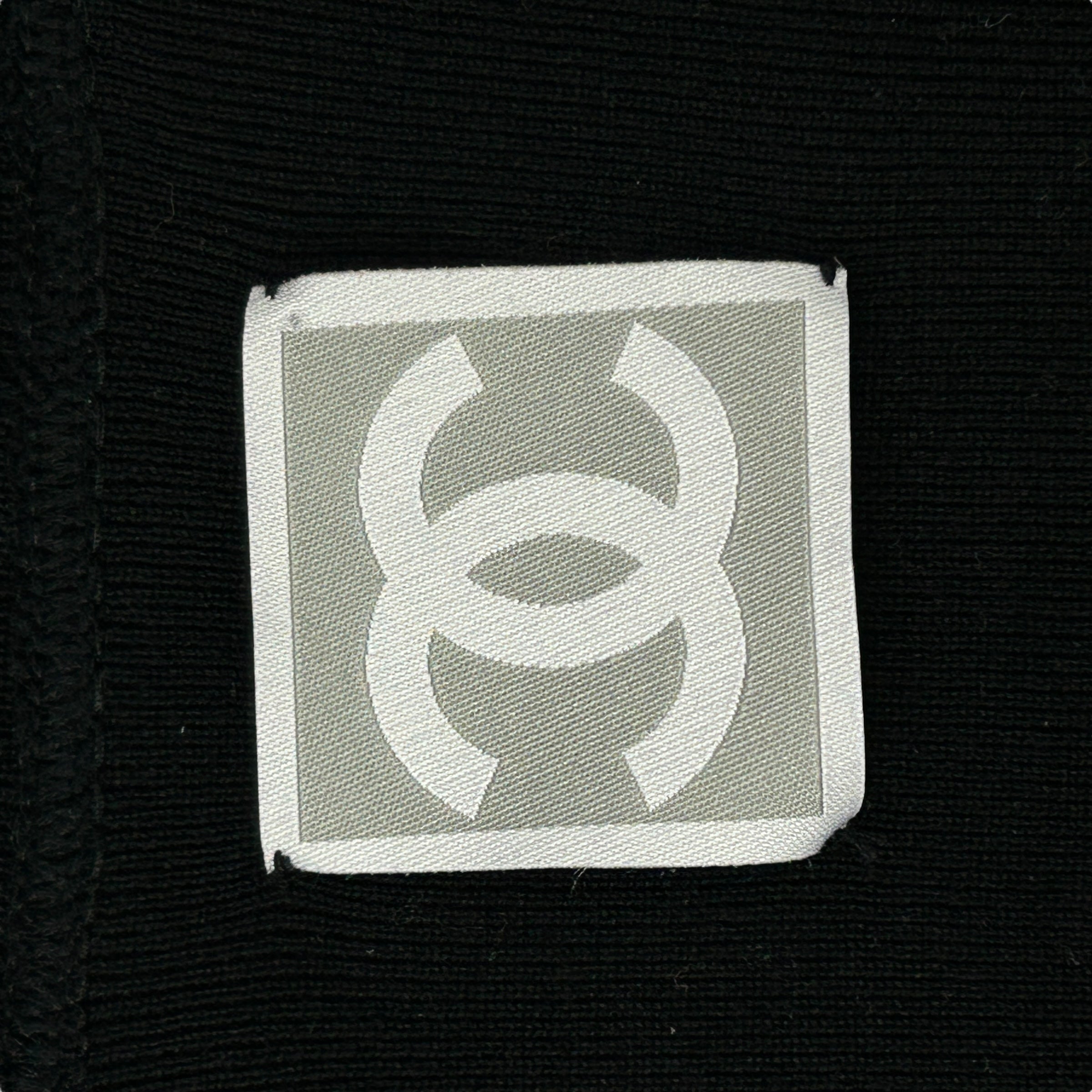 Vintage Black Cotton Hoodie w/CC logo w/SHW