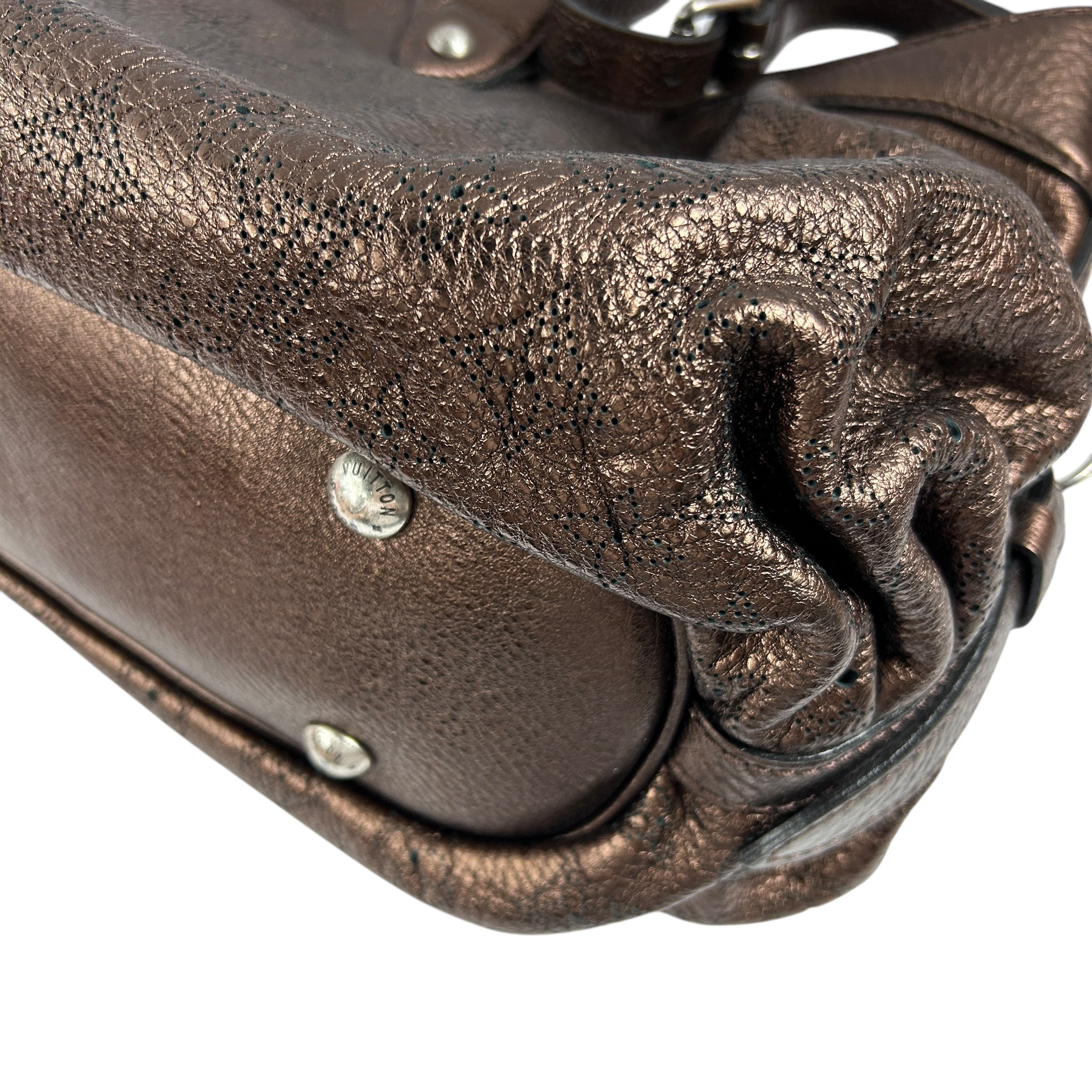 Metallic Mordore Monogram Mahina Leather XS Bag w/SHW