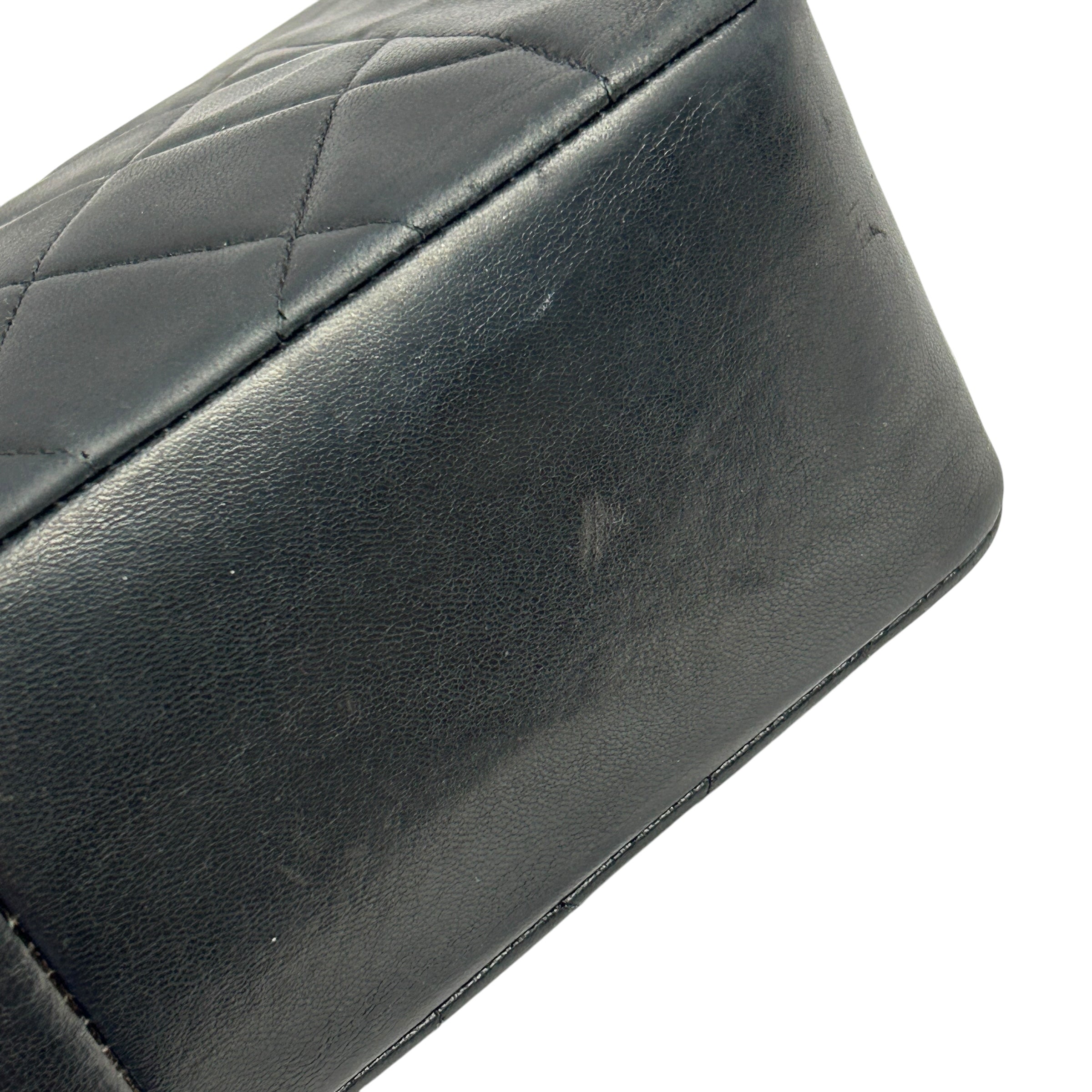 Vintage Lambskin Chocolate Brown Medium Diana Flap w/GHW