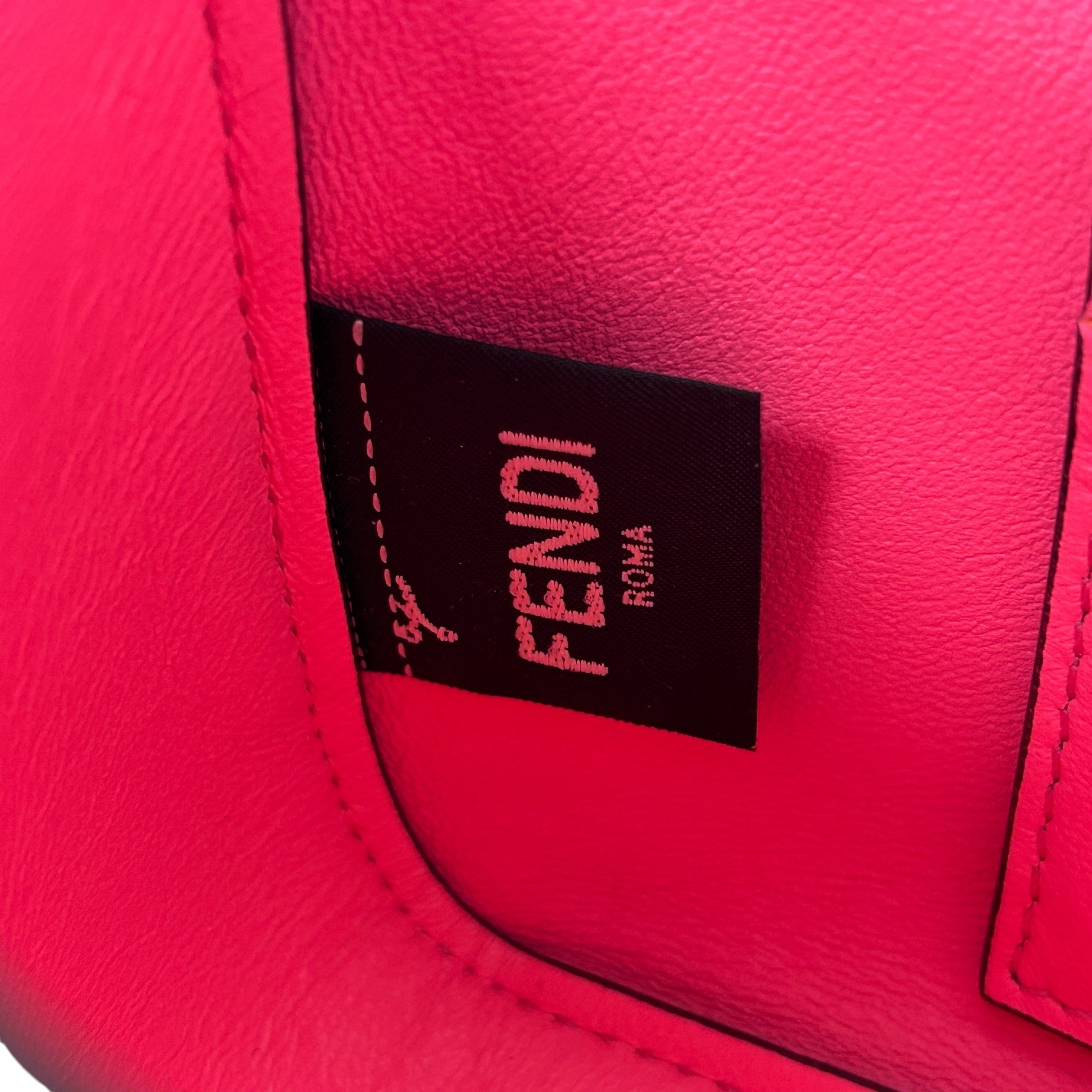 Fuchsia Leather Small Selleria Baguette Bag w/GHW