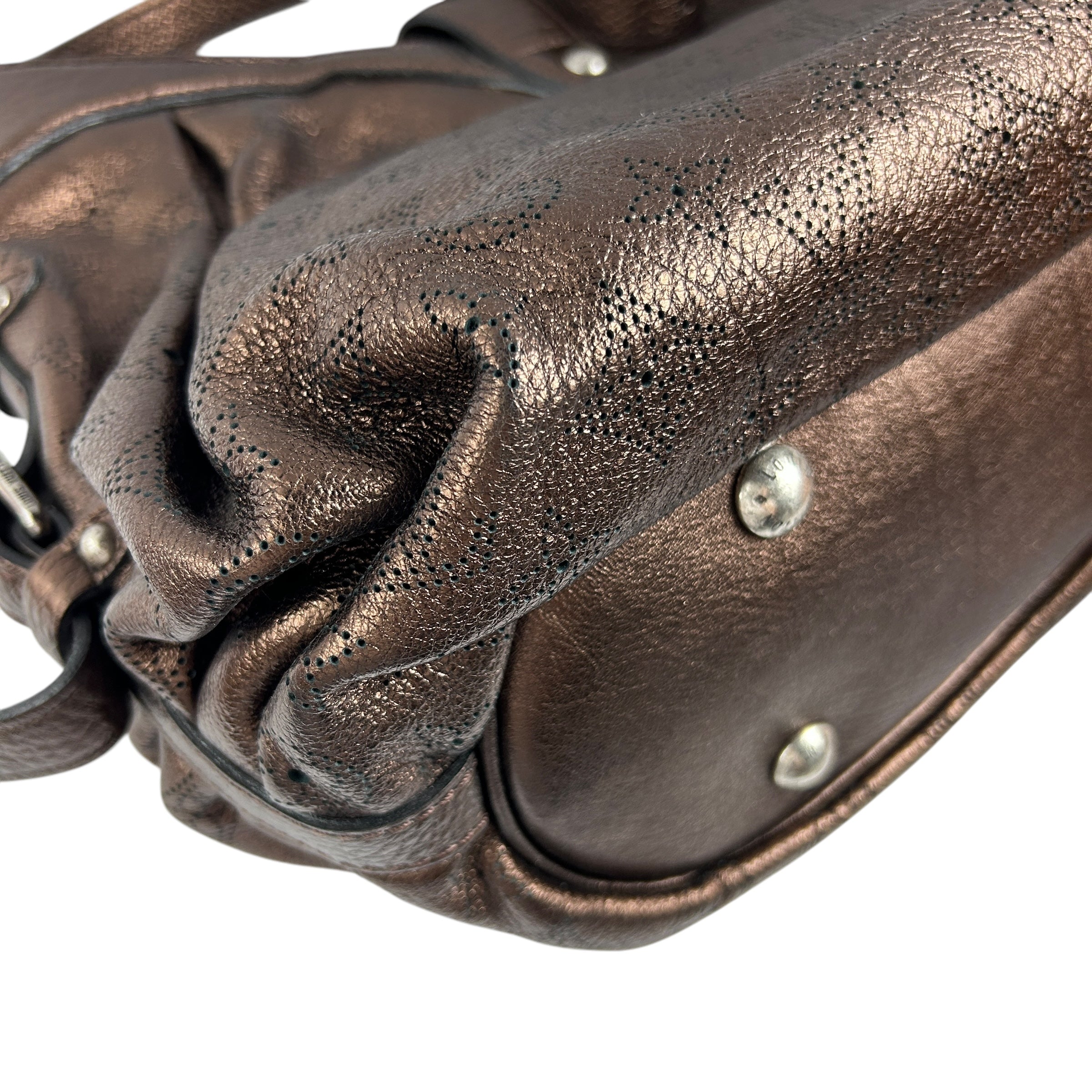 Metallic Mordore Monogram Mahina Leather XS Bag w/SHW