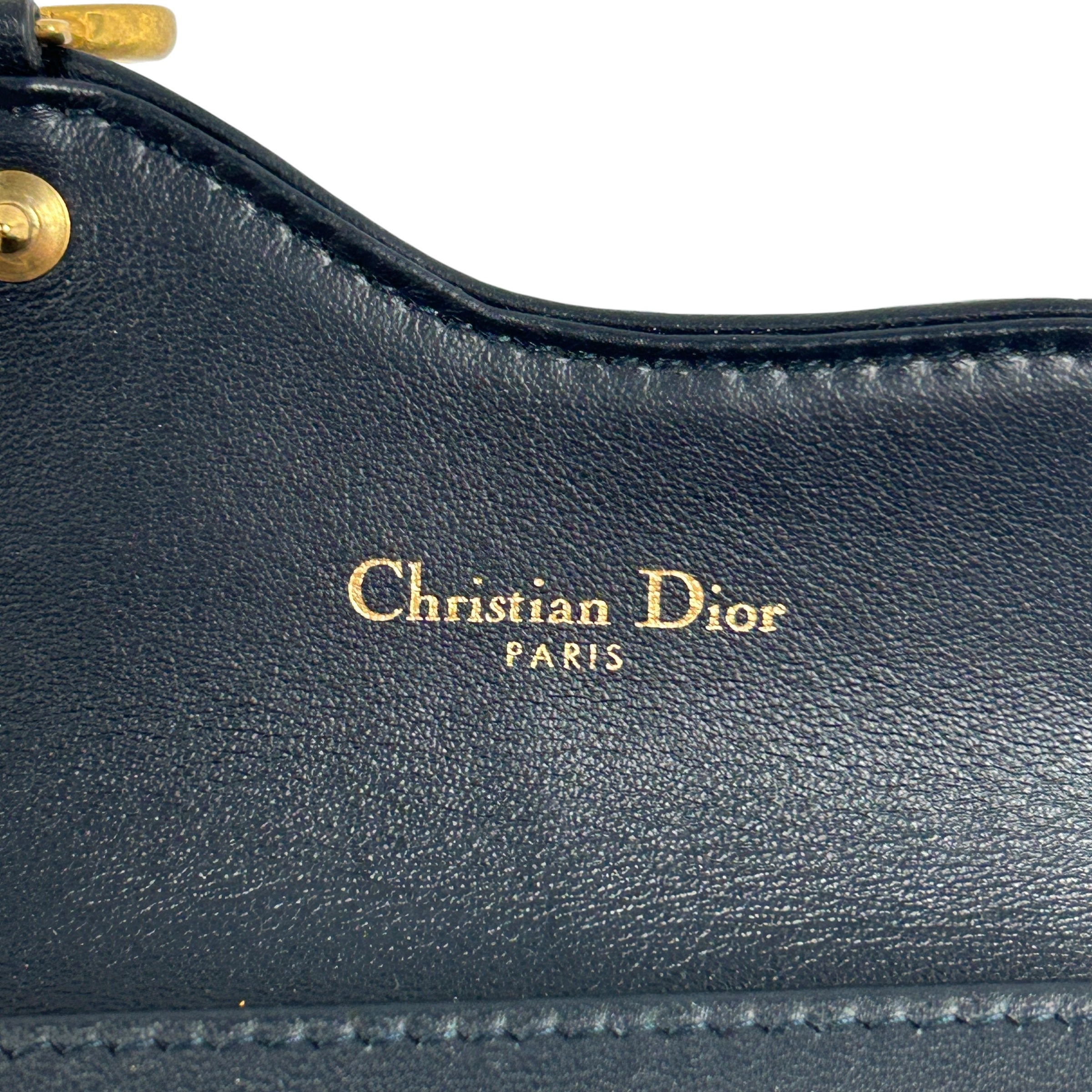Blue Oblique Saddle Card Holder