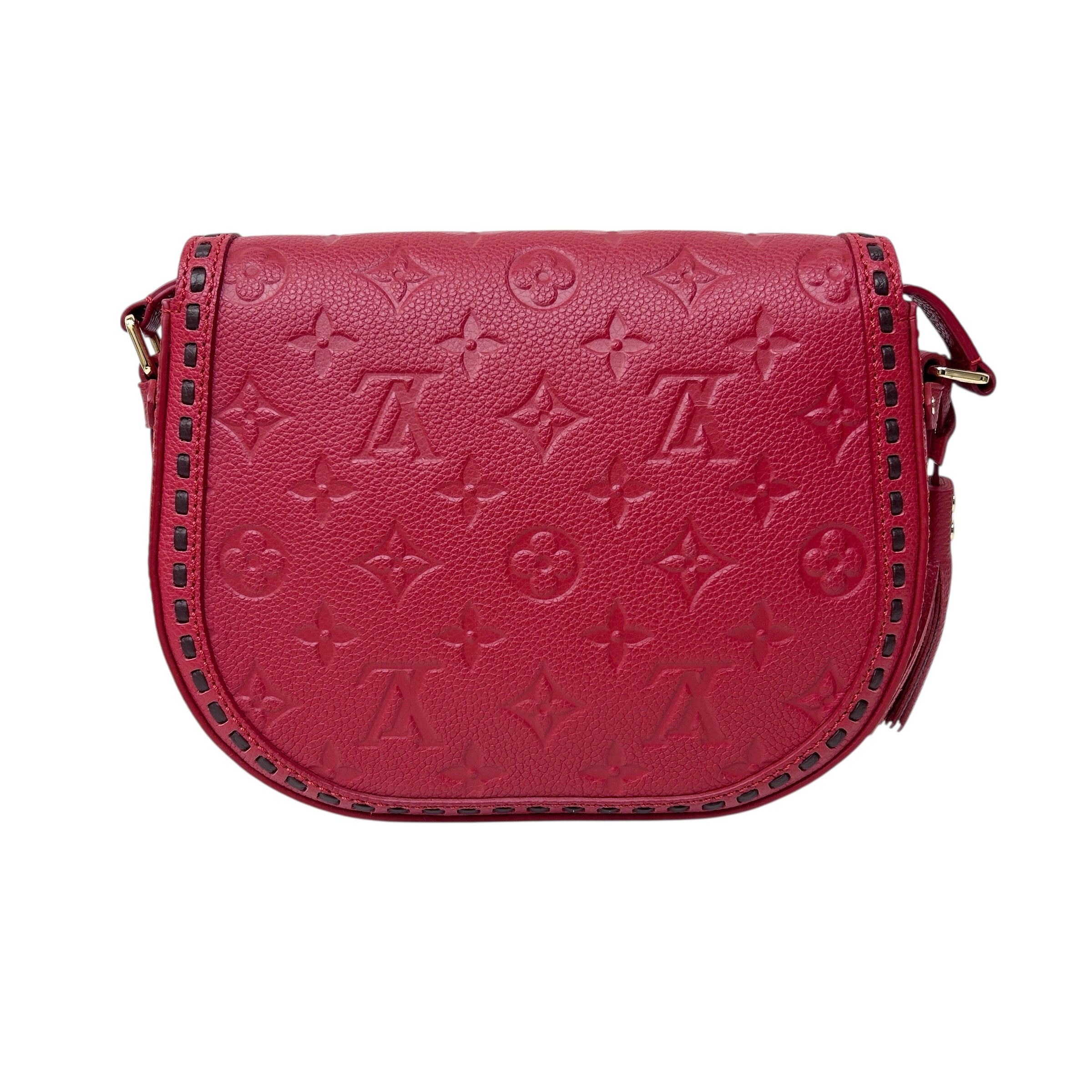 Red Monogram Empreinte Leather Junot Bag w/GHW