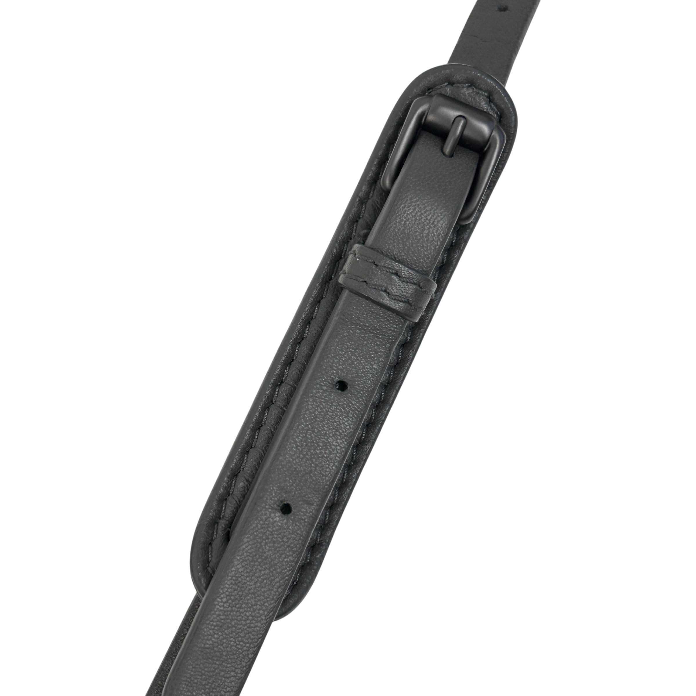 Grey Intrecciato Woven Nappa Leather Nodini Crossbody Bag w/Gunmetal HW