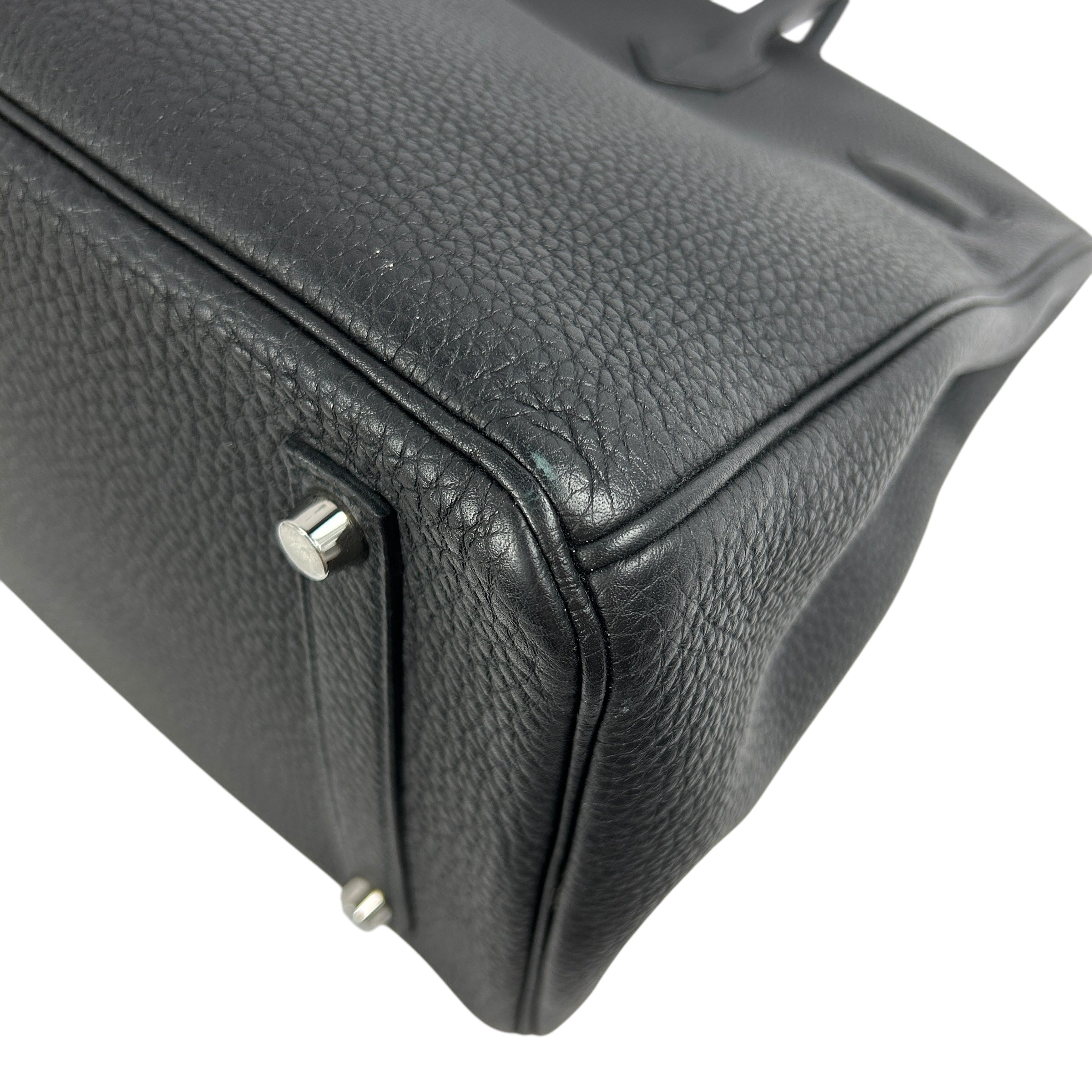 Black Clemence Leather Birkin 35 Bag w/PHW