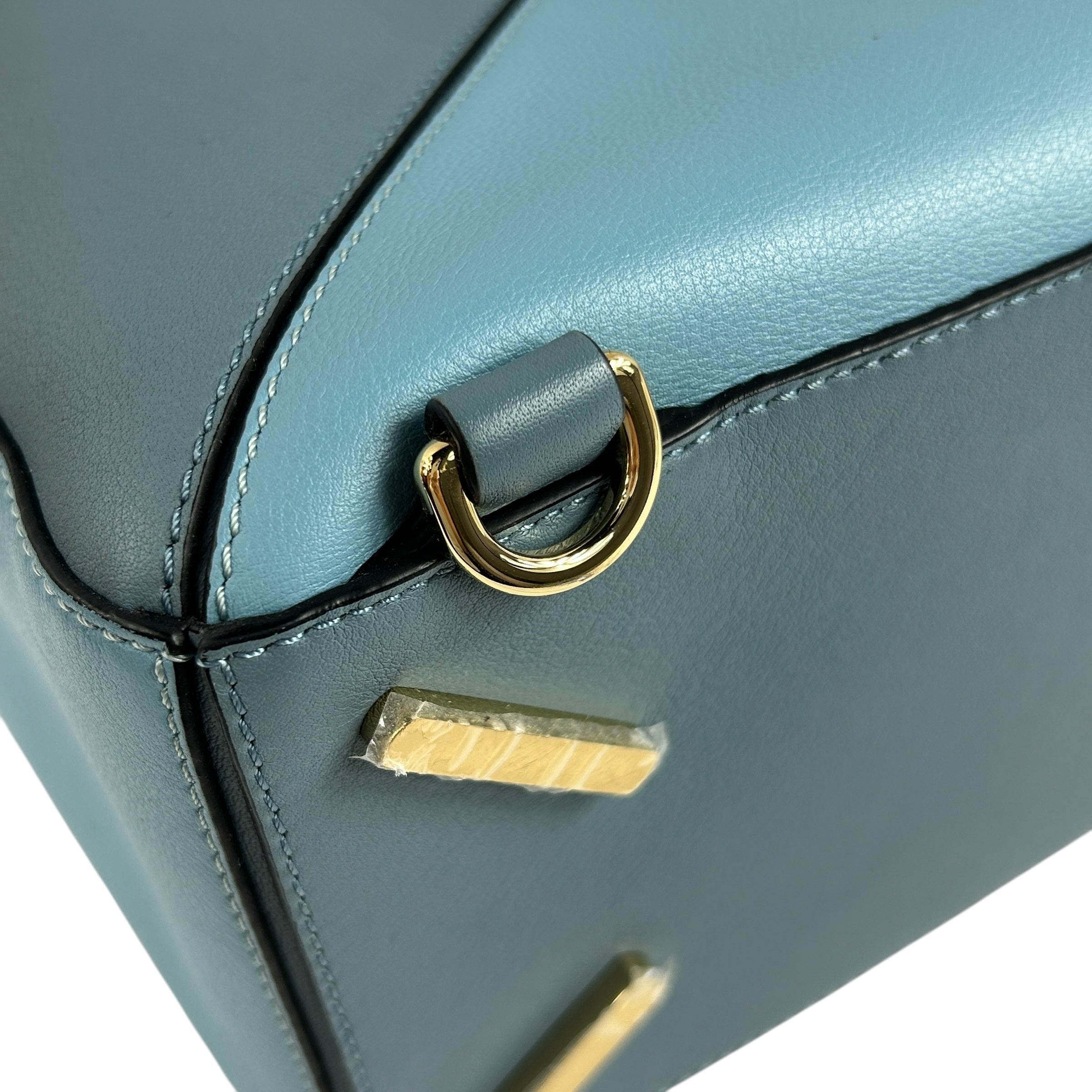 Blue Calfskin Medium Puzzle Bag w/GHW