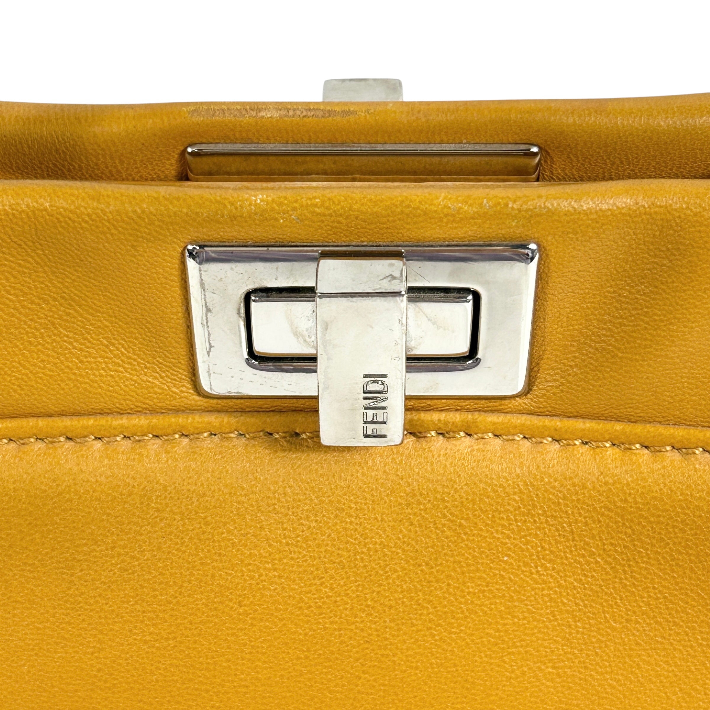 Mustard Yellow Nappa Mini Peekaboo w/SHW
