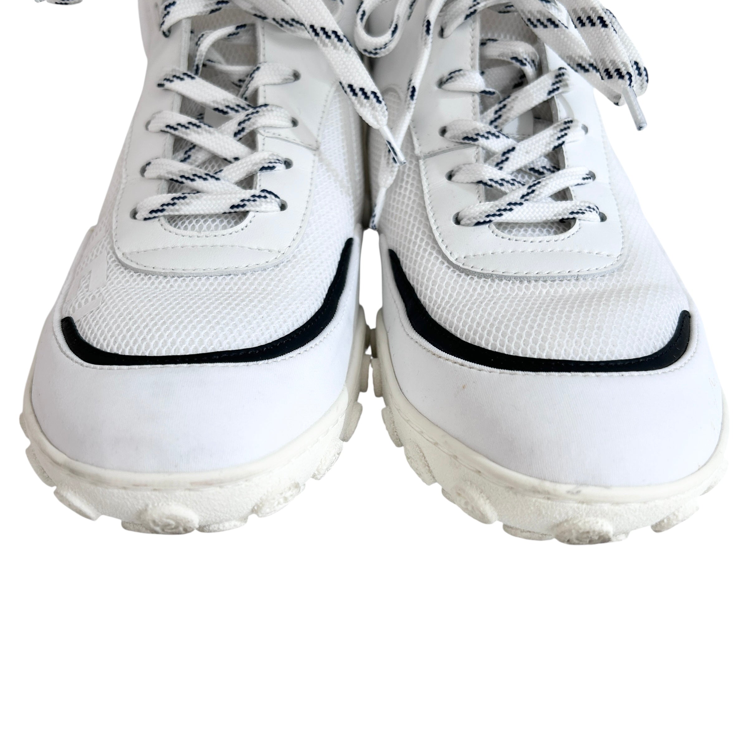 Interlocking CC Logo Leather Athletic Sneakers