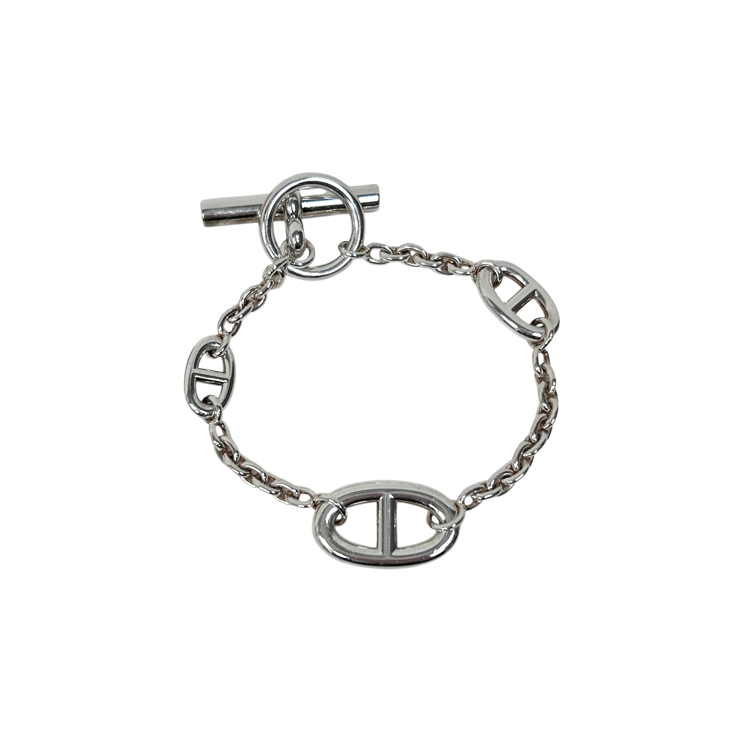 Sterling Silver Farandole Chain Link Toggle Bracelet