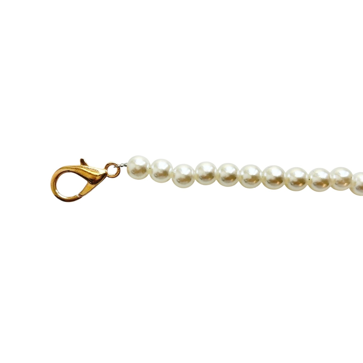 Pearl Crossbody Chain Strap w/GHW
