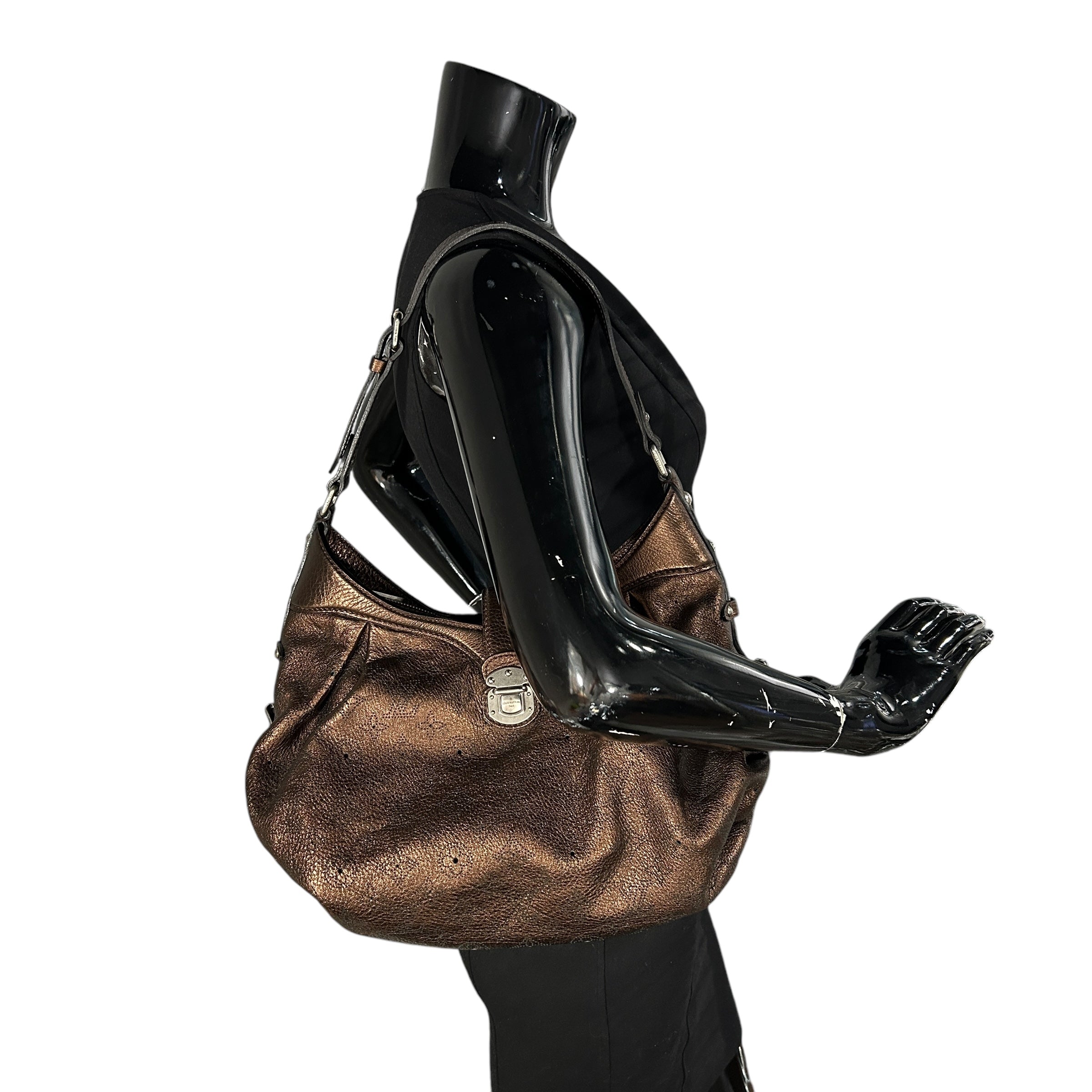 Metallic Mordore Monogram Mahina Leather XS Bag w/SHW
