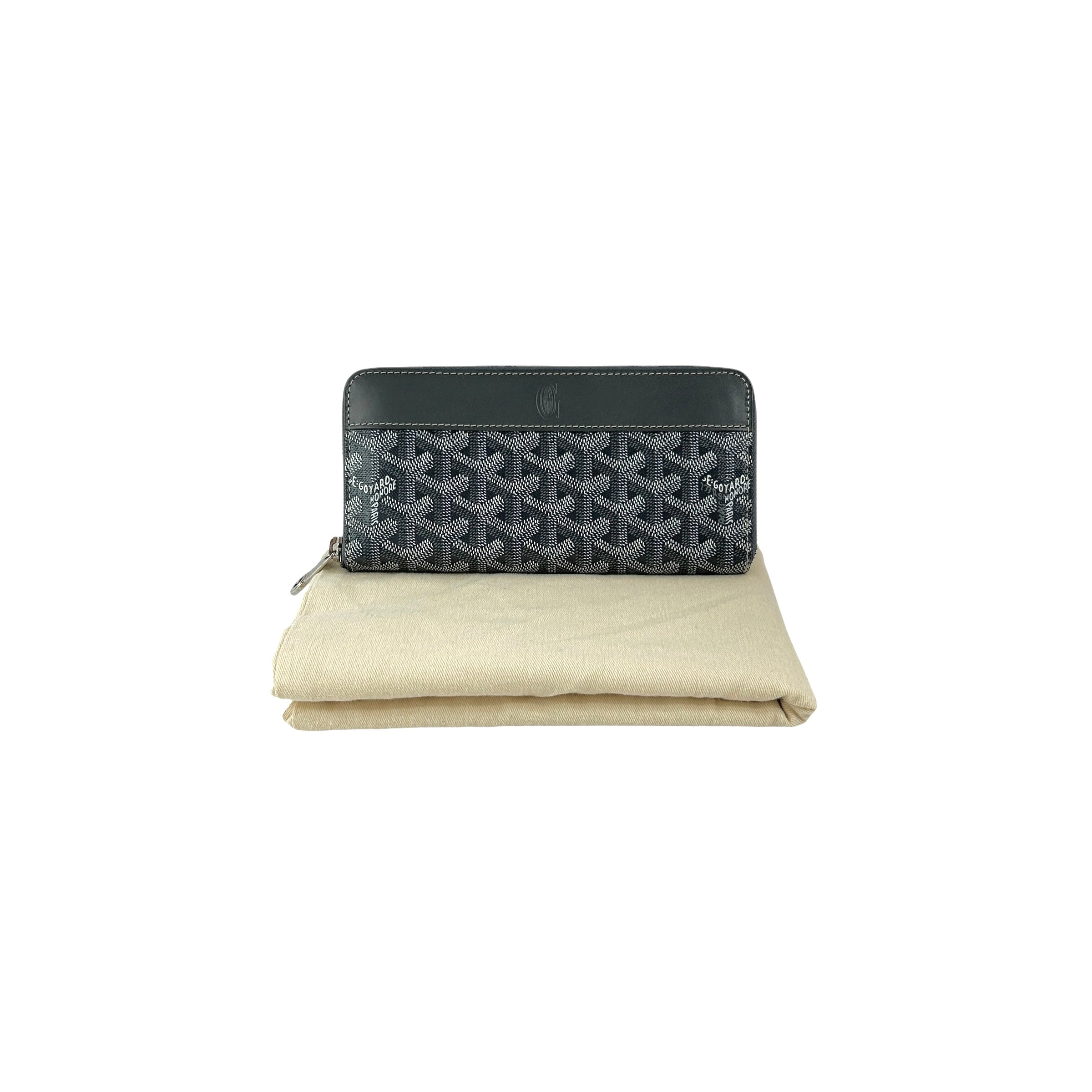 Grey Matignon GM Zippy Wallet w/SHW