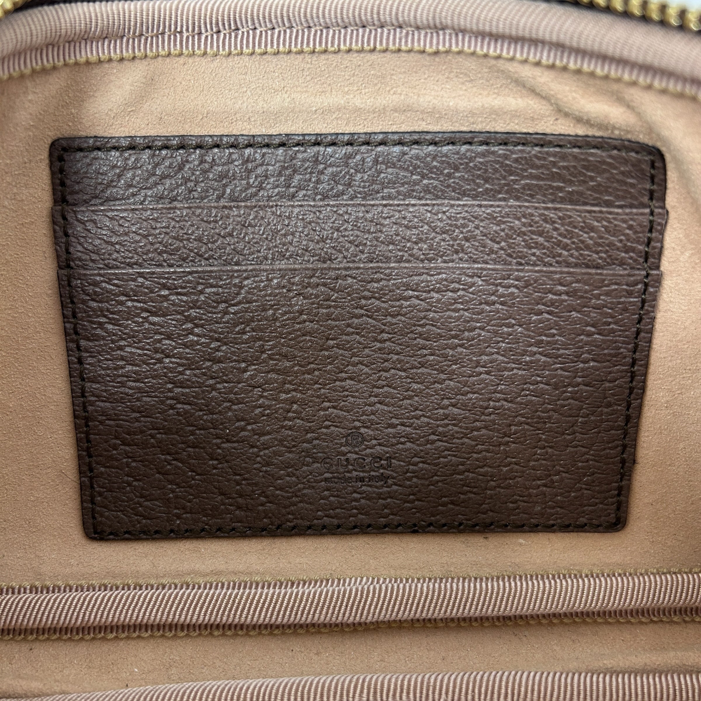 Beige/Ebony Supreme GG Coated Canvas Vintage Web Ophidia Mini Crossbody Bag w/GHW