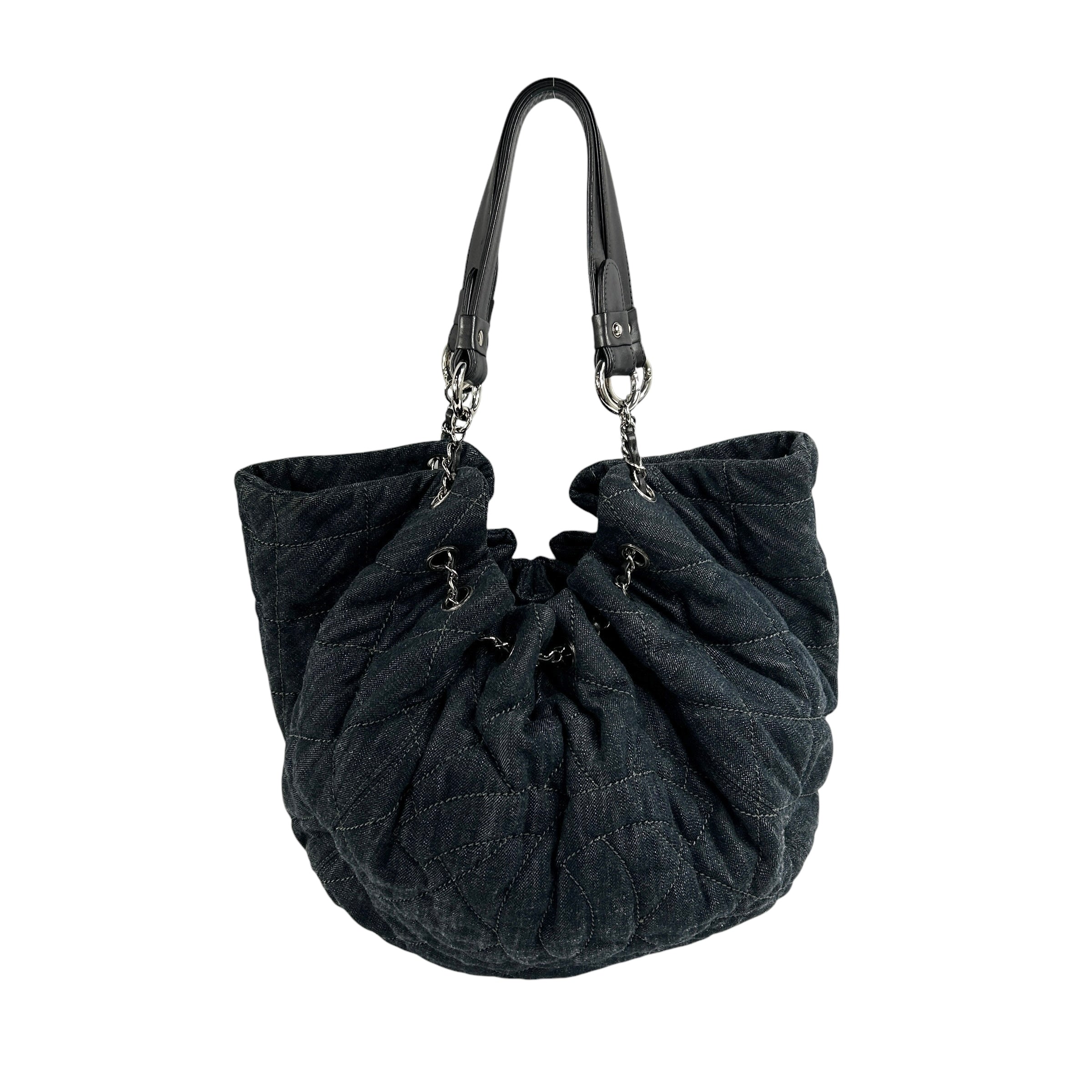 Dark Denim Large Hobo Bag w/SHW