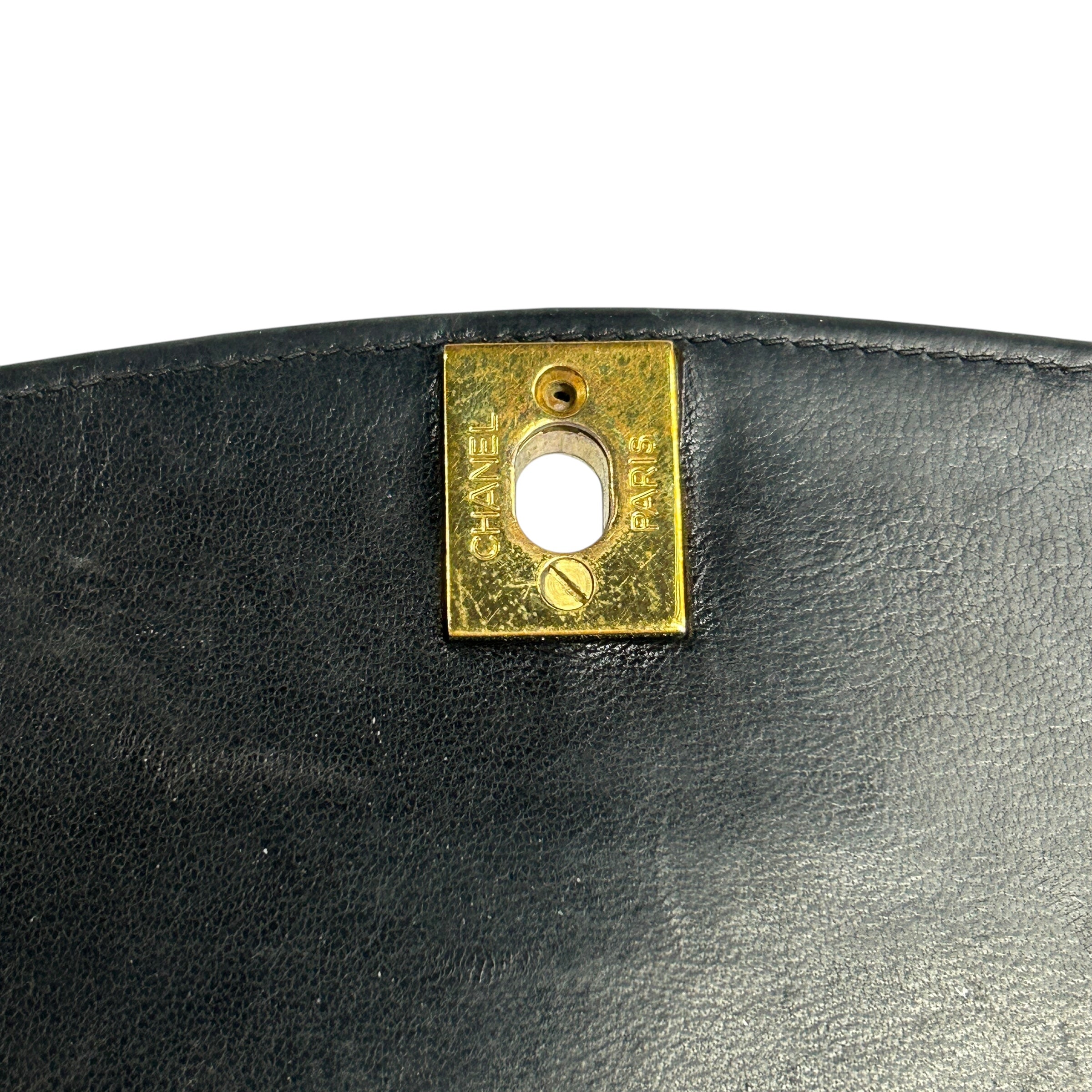 Vintage Lambskin Chocolate Brown Medium Diana Flap w/GHW