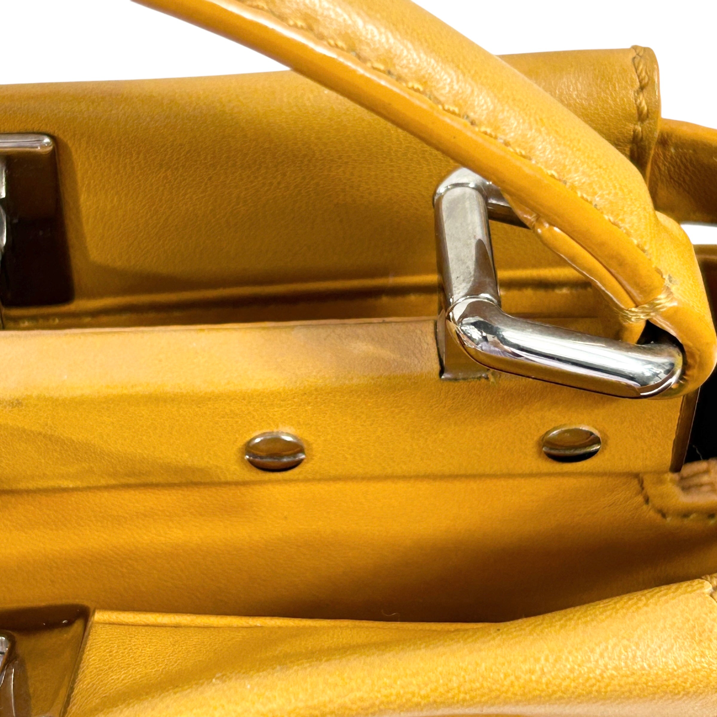 Mustard Yellow Nappa Mini Peekaboo w/SHW