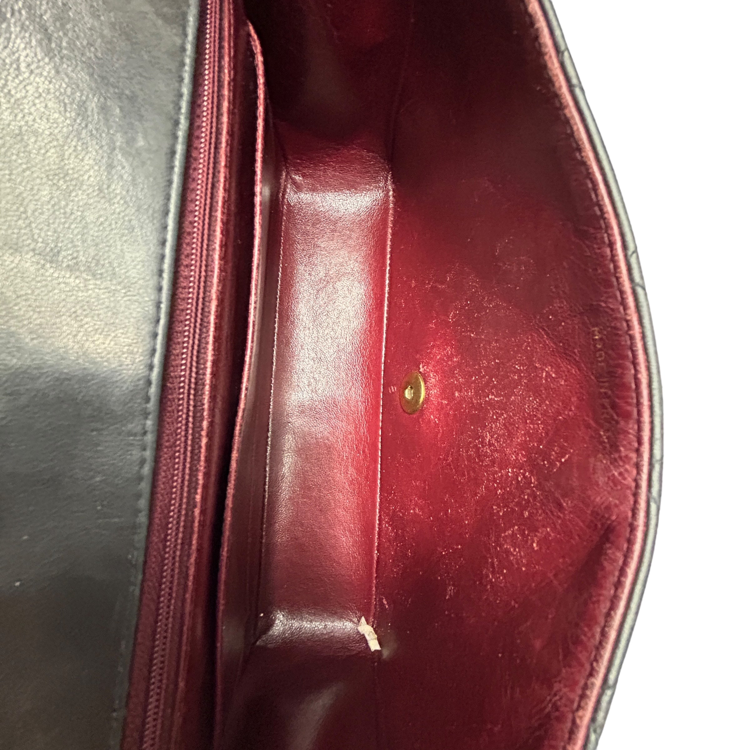 Vintage Lambskin Chocolate Brown Medium Diana Flap w/GHW