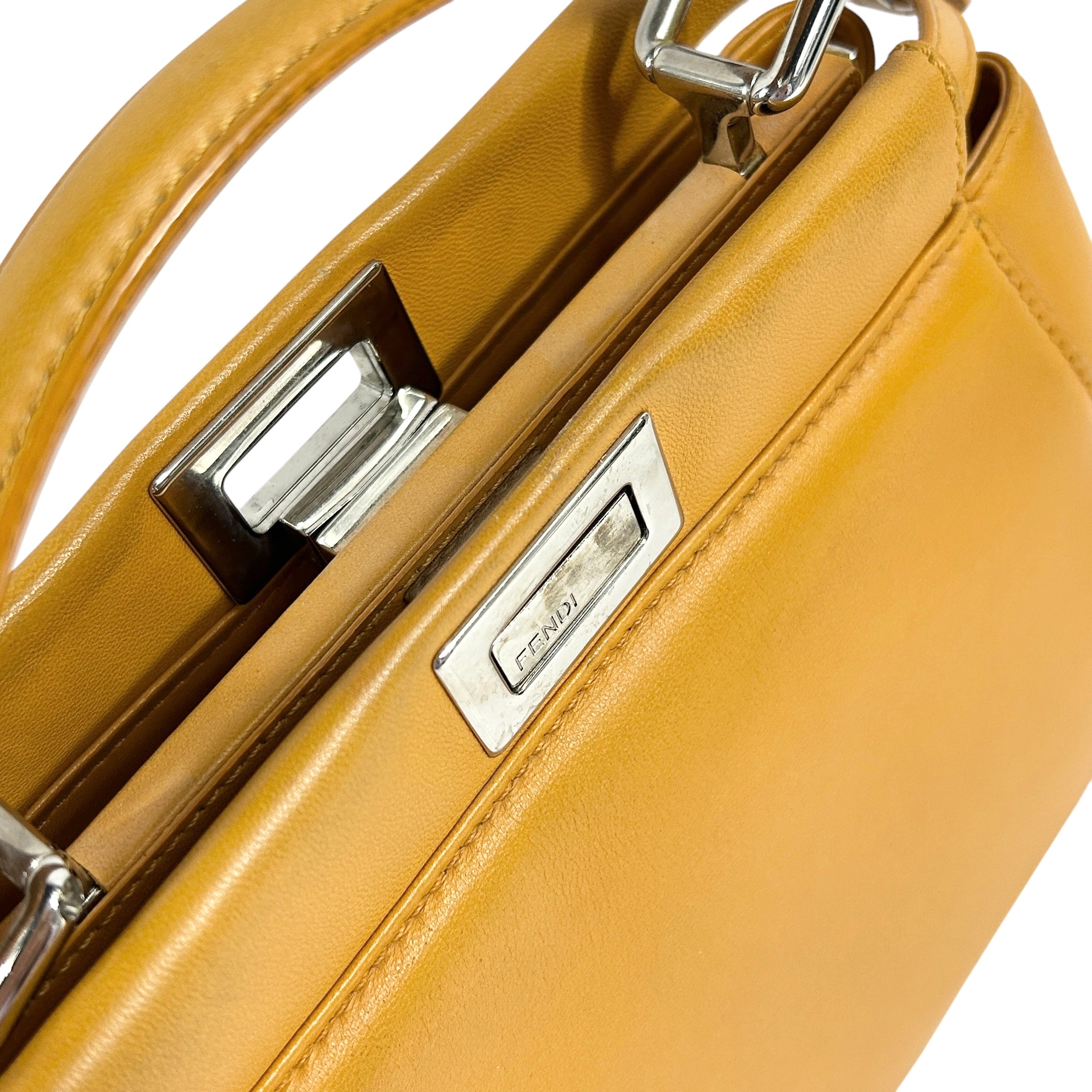 Mustard Yellow Nappa Mini Peekaboo w/SHW