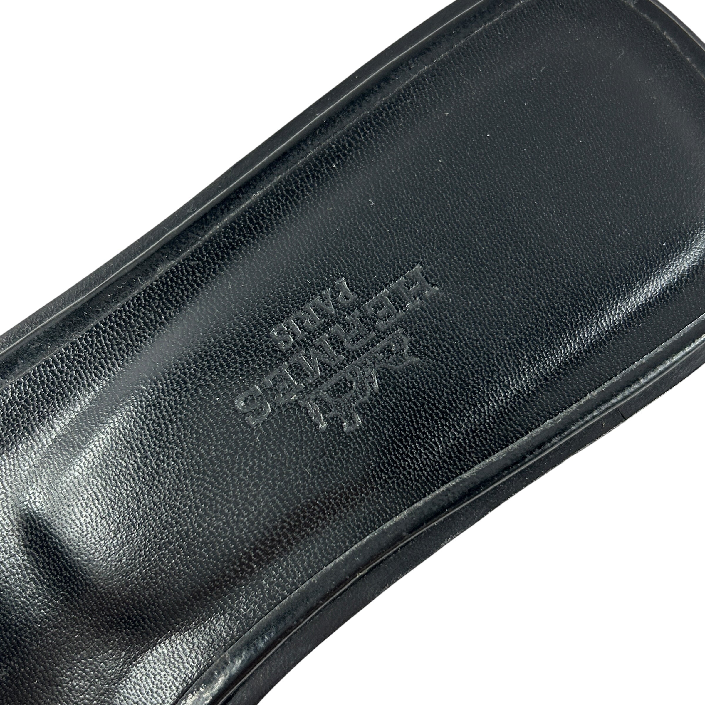 Black Patent Oran Sandals