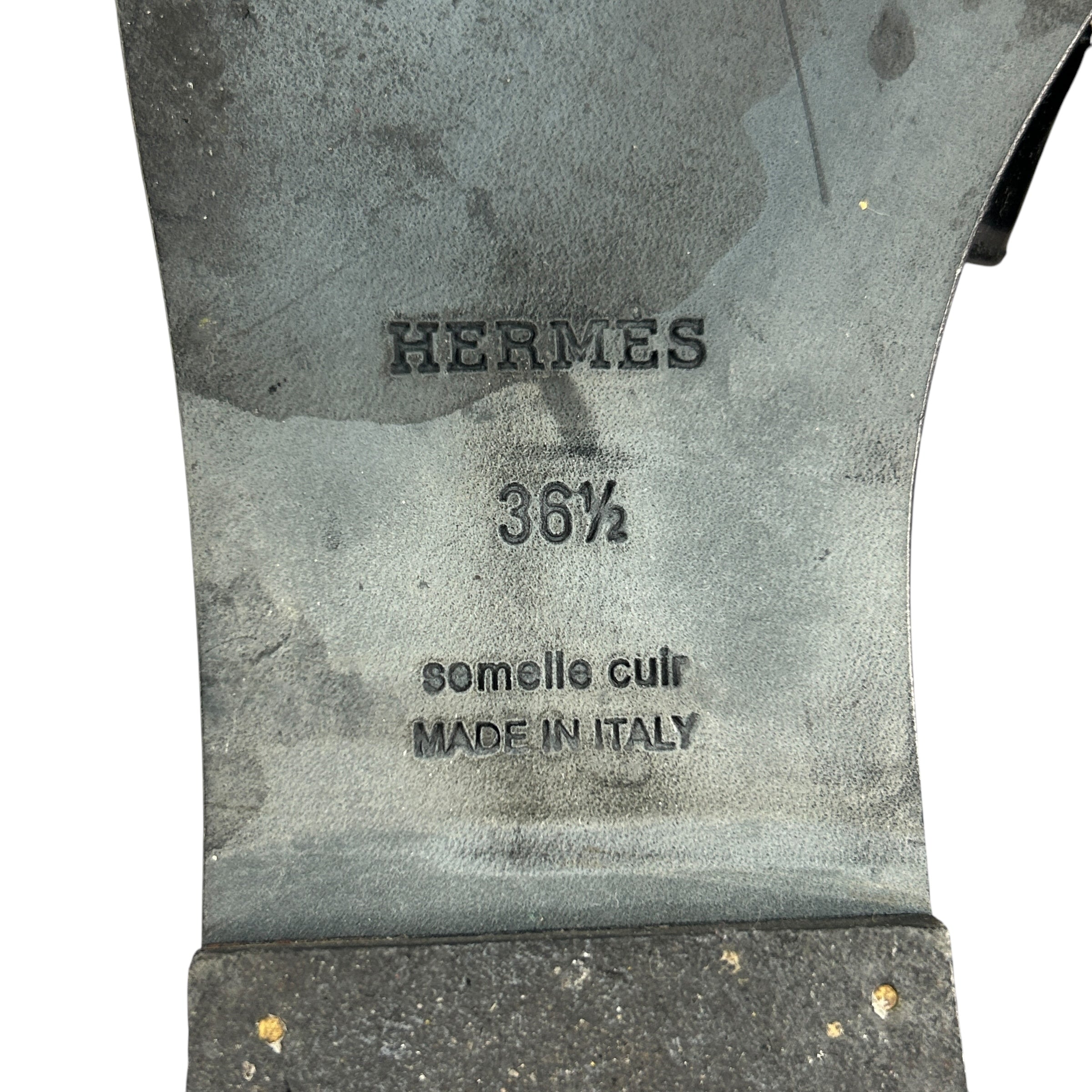 Black Patent Oran Sandals