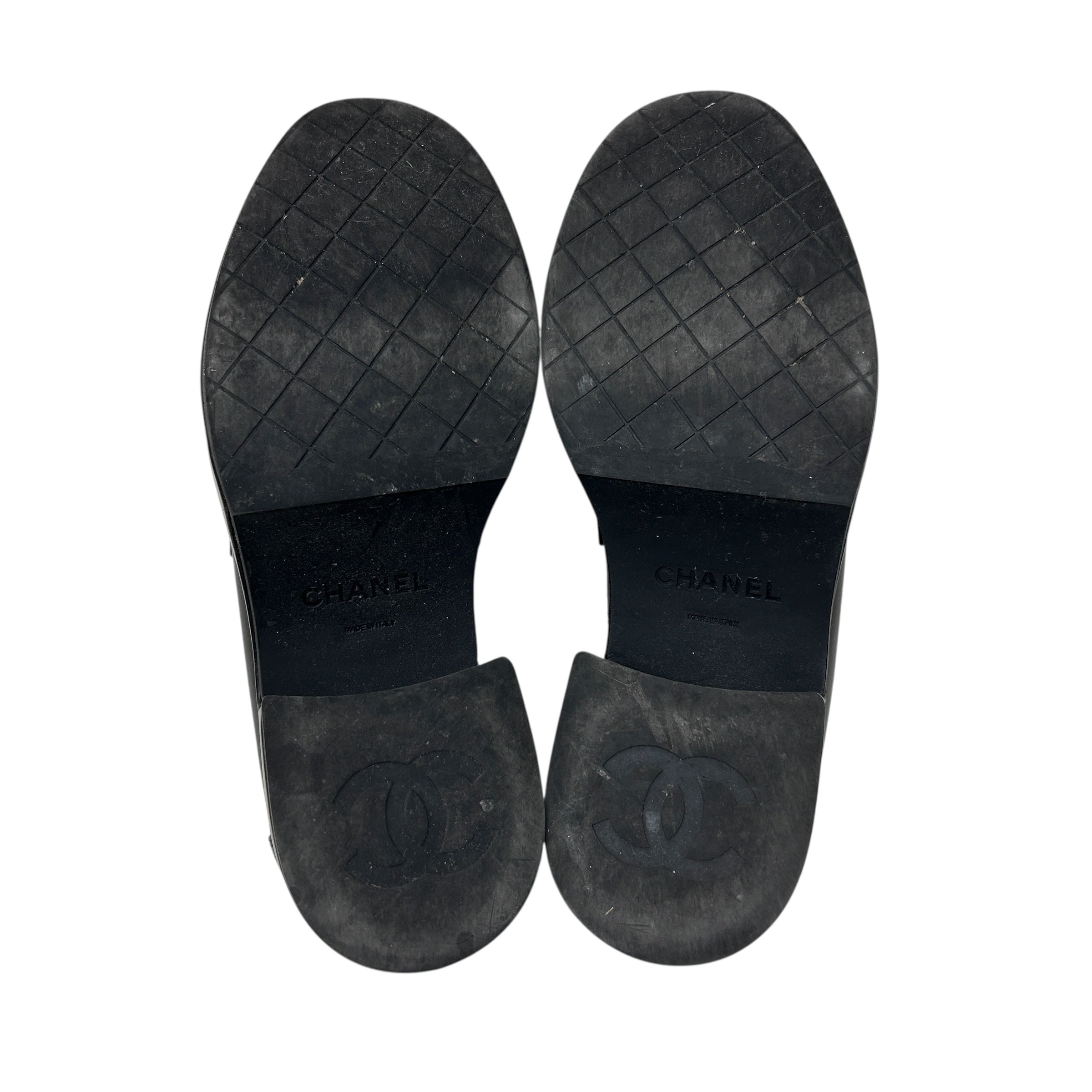 Black Calfskin Leather Oxfords