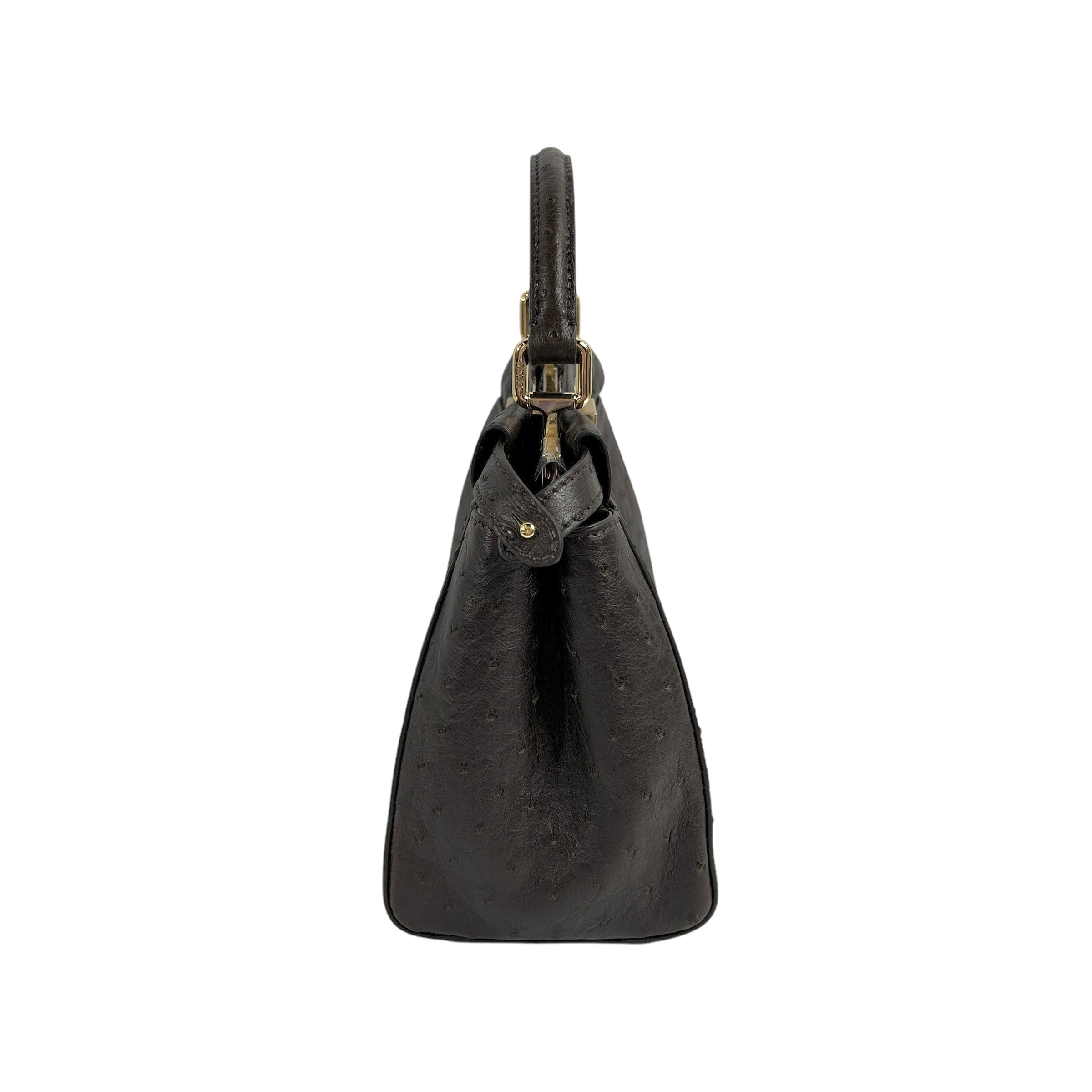 Chocolate Ostrich Mini Peekaboo w/GHW