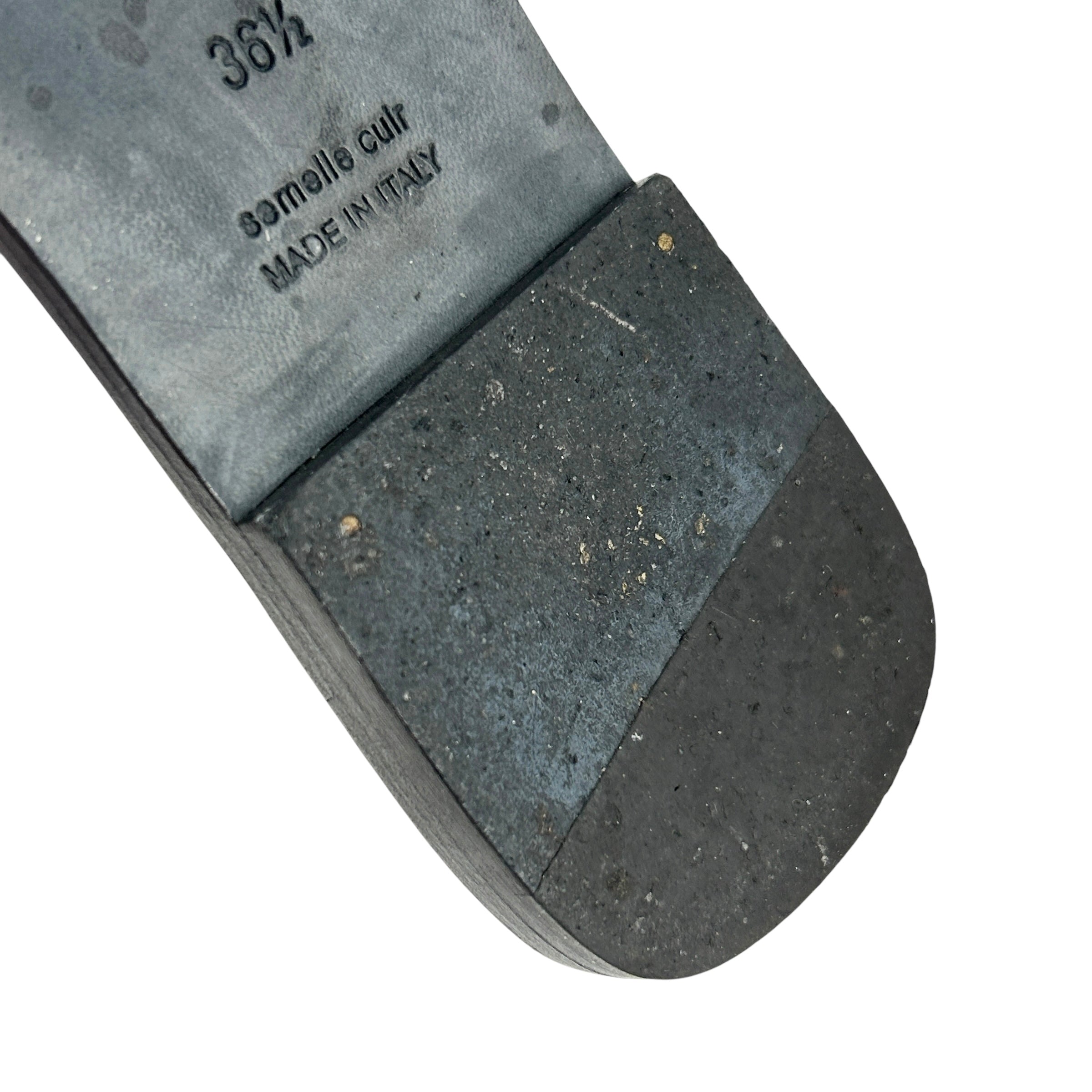 Black Patent Oran Sandals