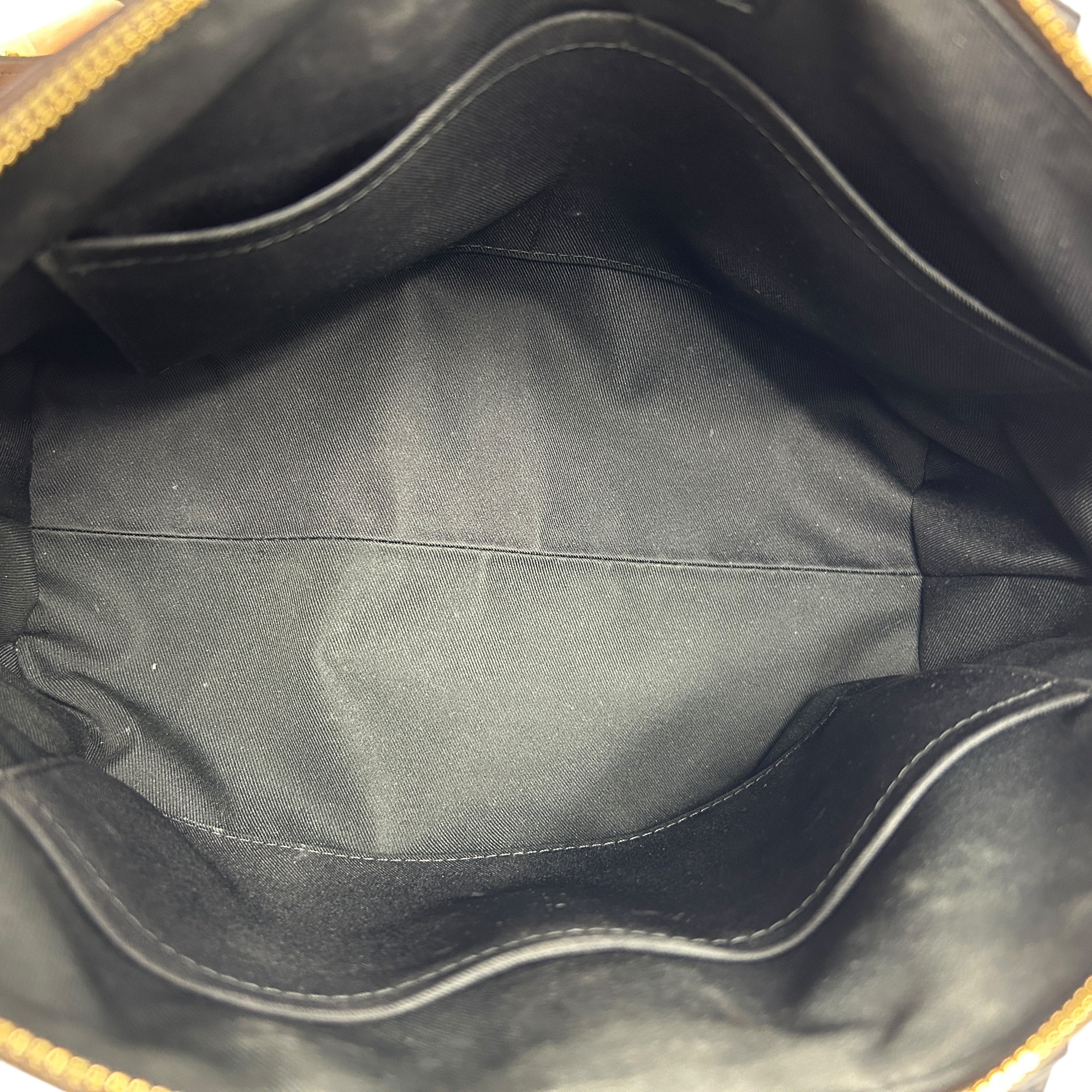 Black Monogram Canvas Odeon MM Tote Bag w/GHW