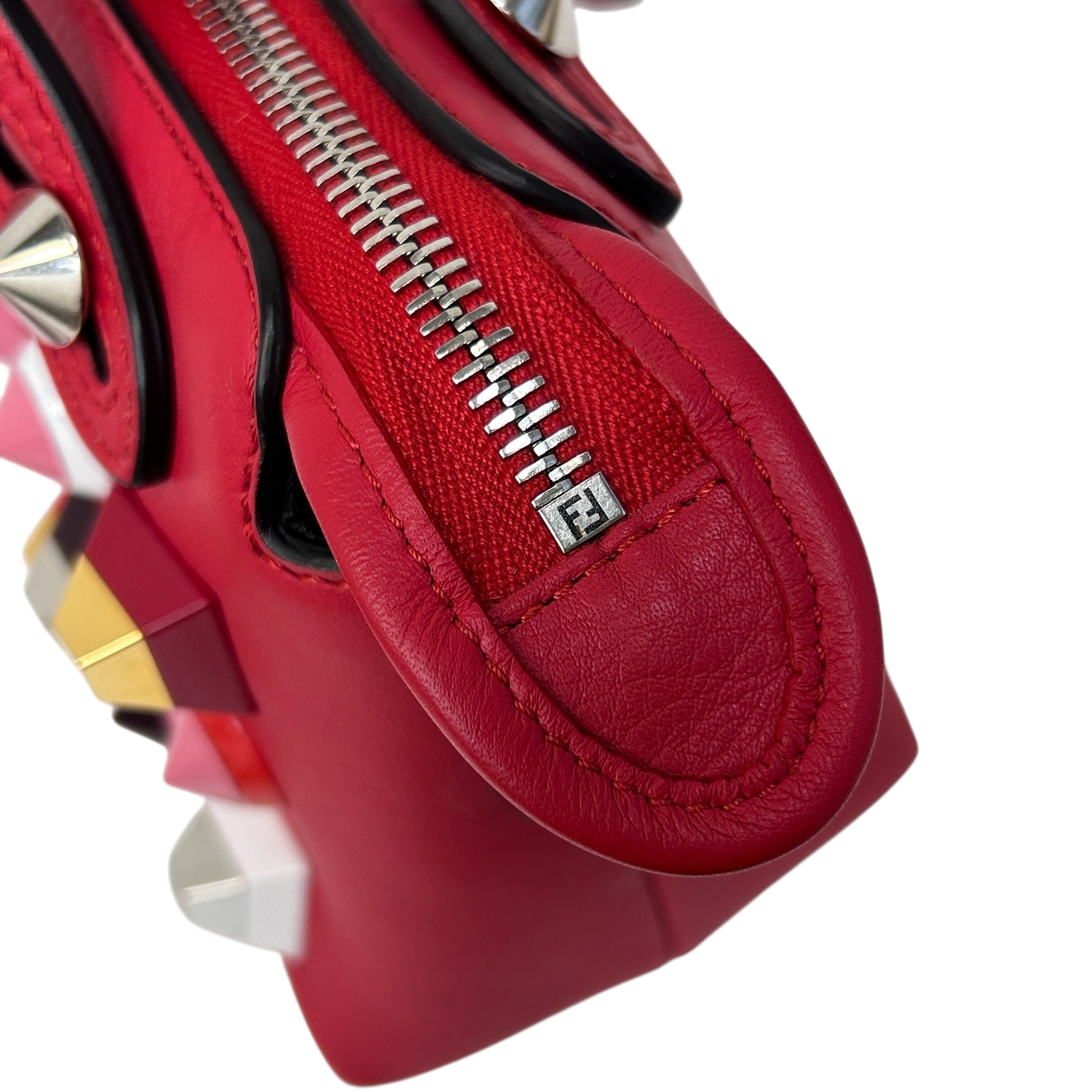 Red Mini Studded By The Way Bag w/SHW