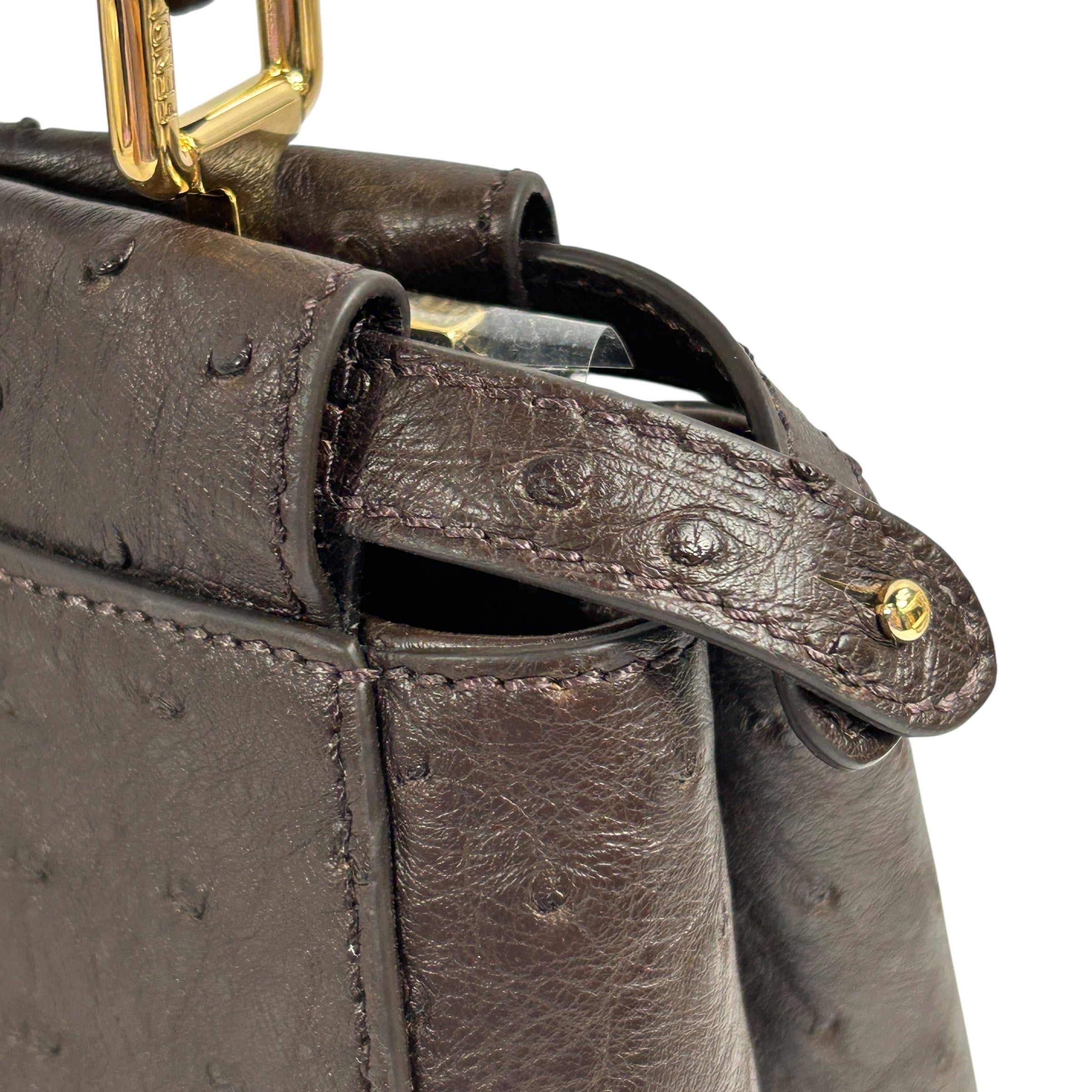 Chocolate Ostrich Mini Peekaboo w/GHW