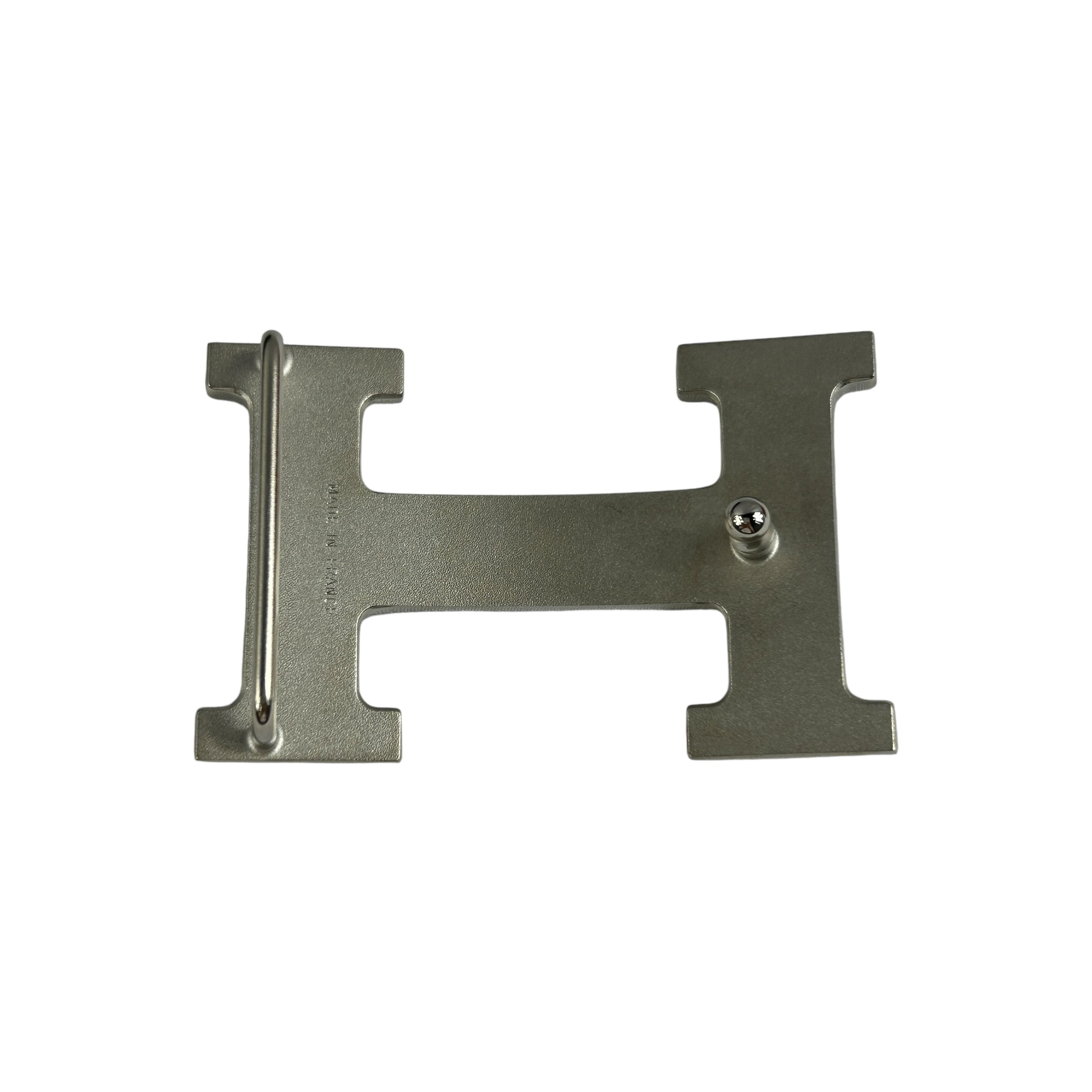 Reversible Black Calfskin/Chocolate Brown Togo H Belt w/PHW