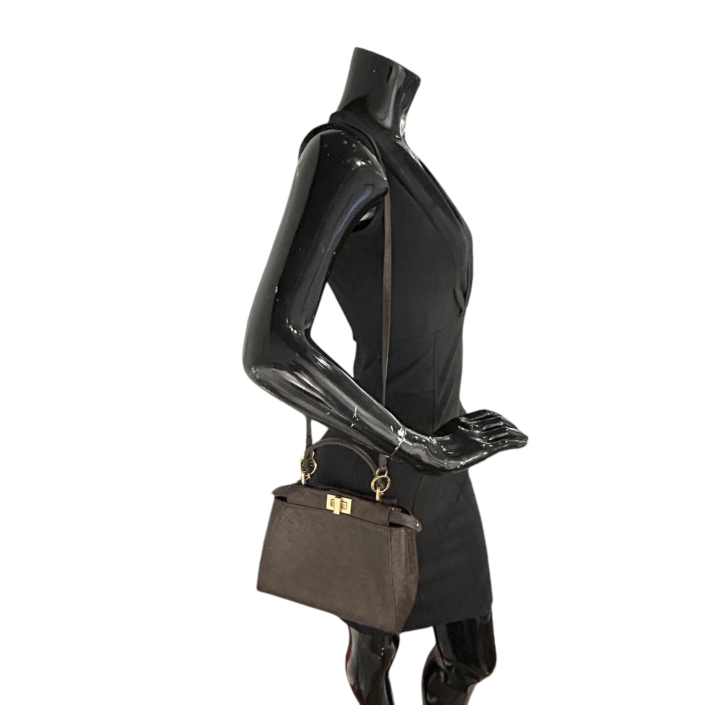 Chocolate Ostrich Mini Peekaboo w/GHW