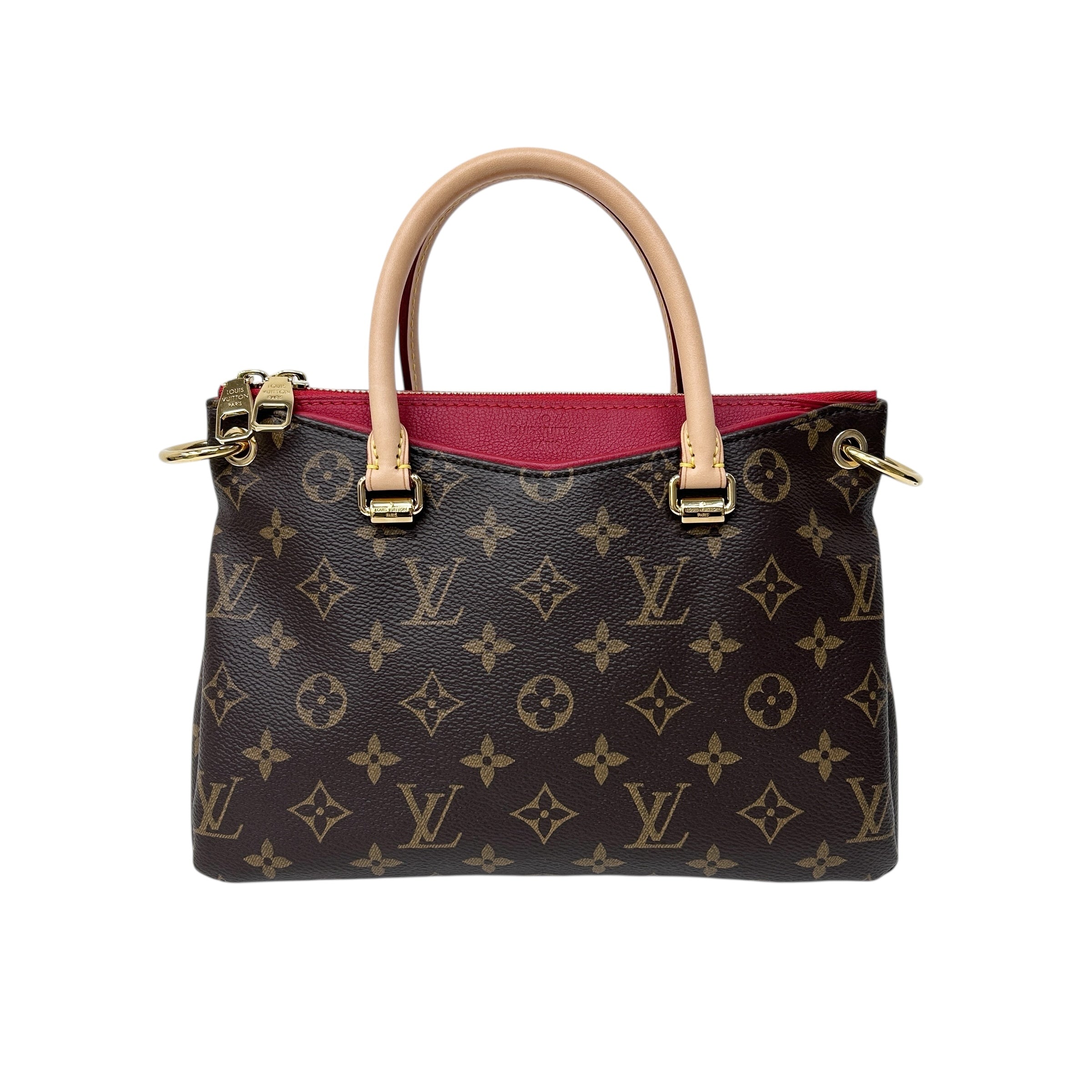 Cerise Monogram Canvas Pallas BB Bag w/GHW