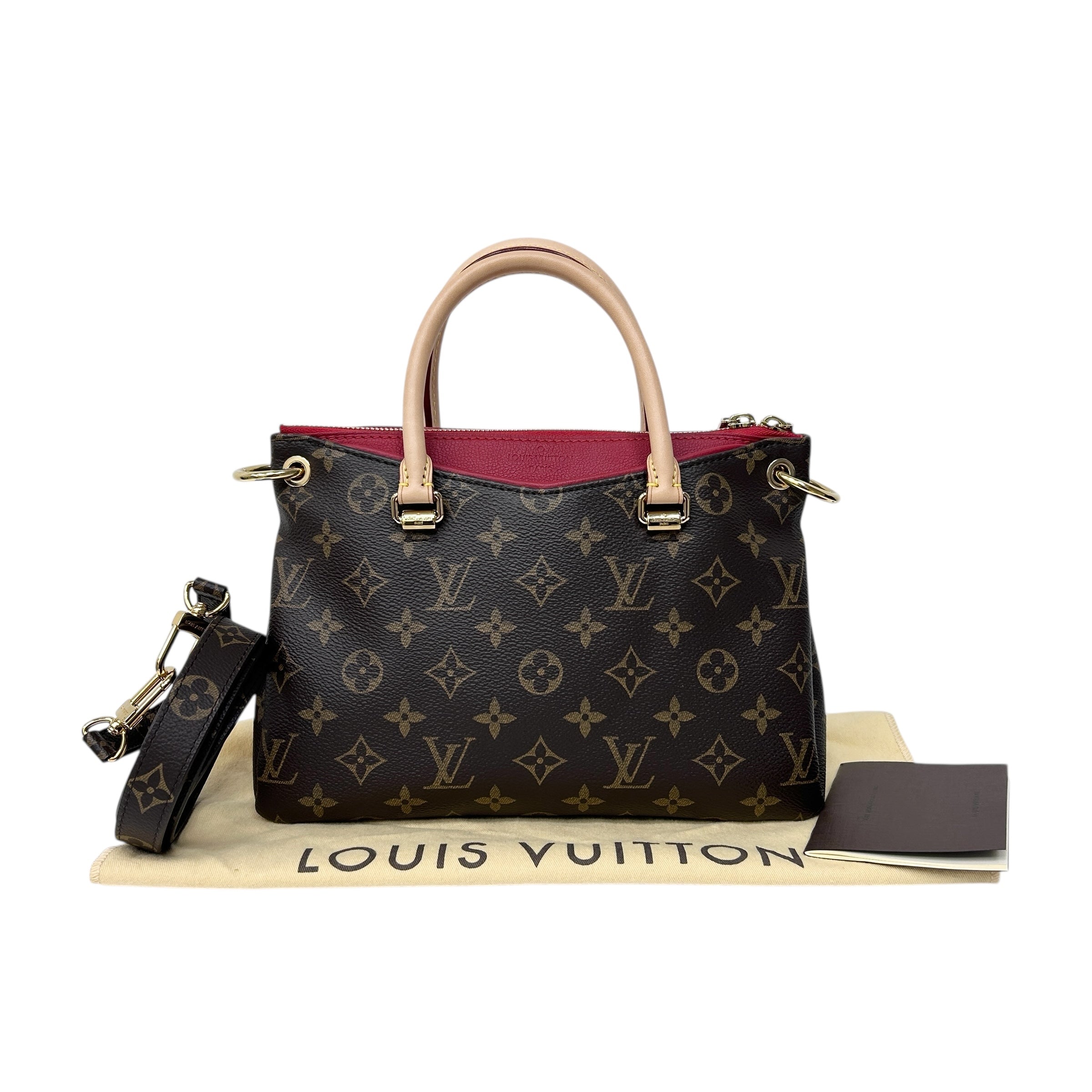 Cerise Monogram Canvas Pallas BB Bag w/GHW