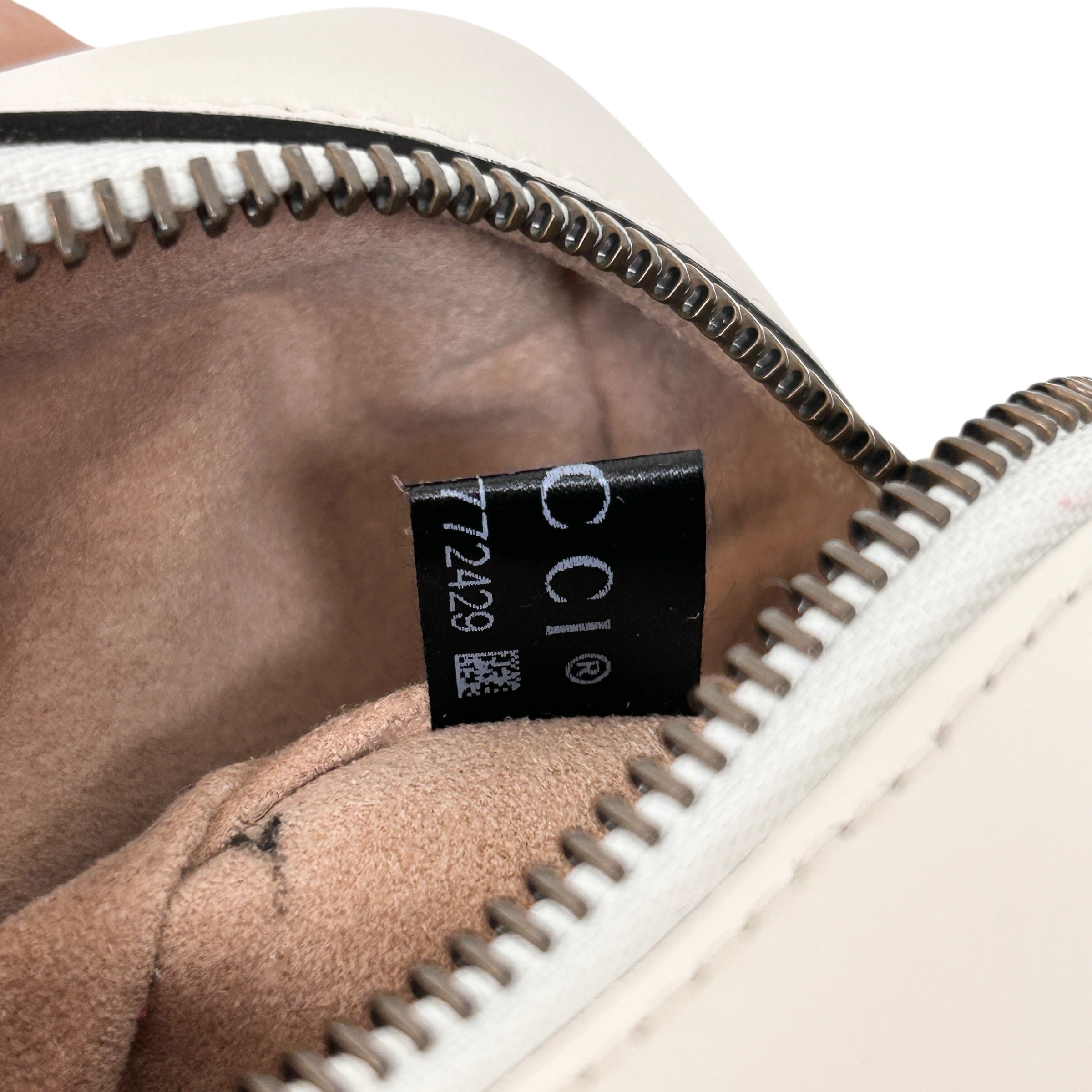 Off-White Quilted Leather Marmont Mini Camera Bag w/GHW