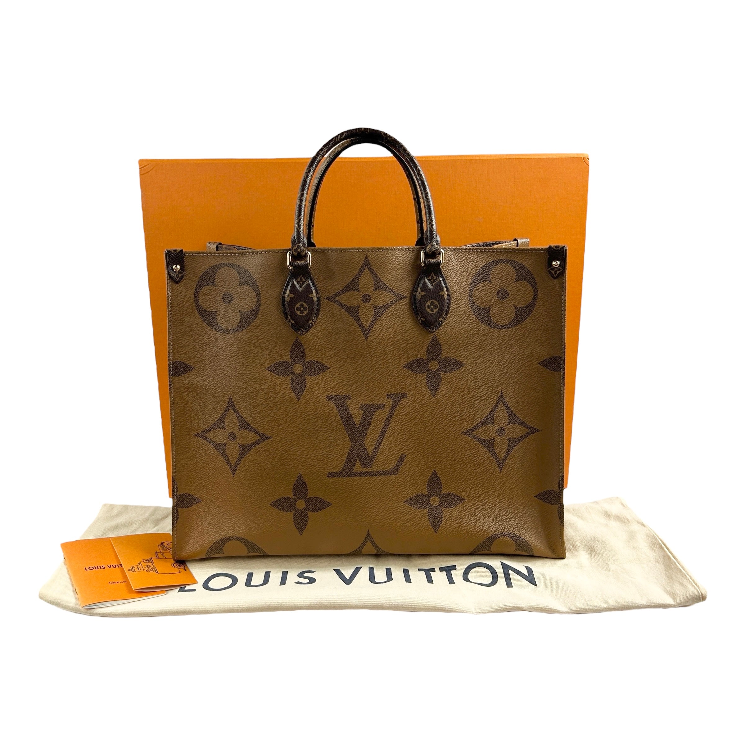 Reverse Monogram OnTheGo GM Tote w/GHW