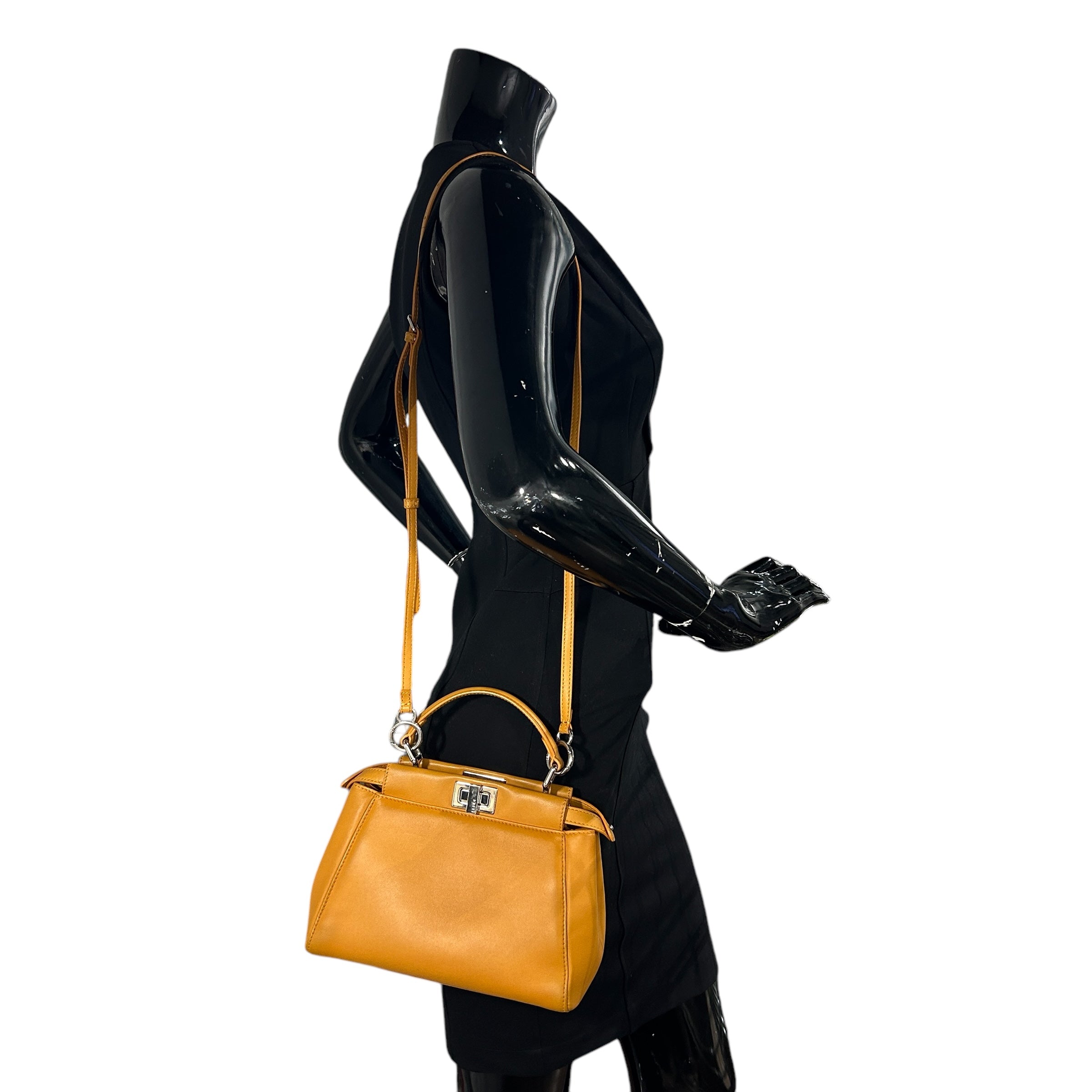 Mustard Yellow Nappa Mini Peekaboo w/SHW