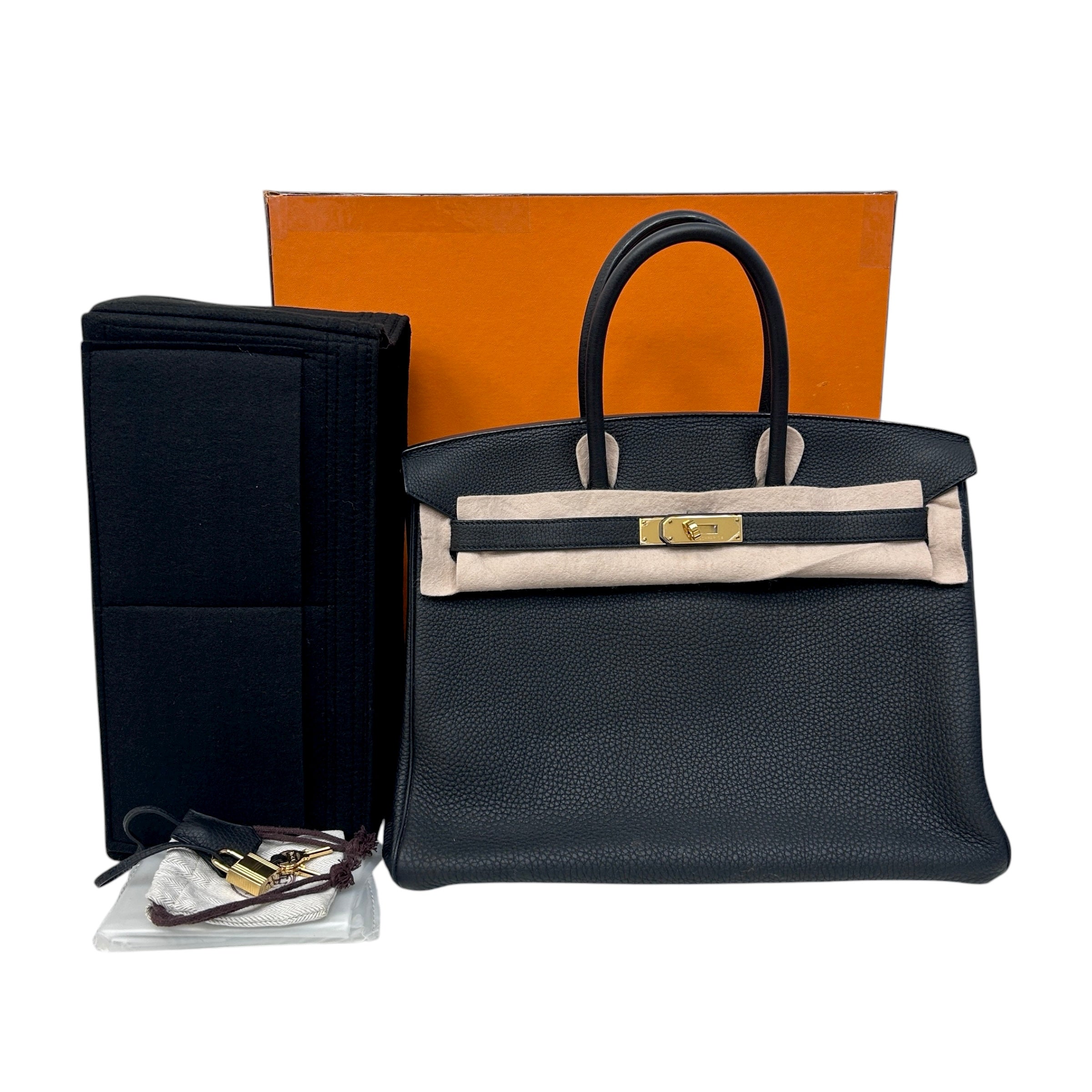 Black Togo Leather Birkin 35 w/GHW