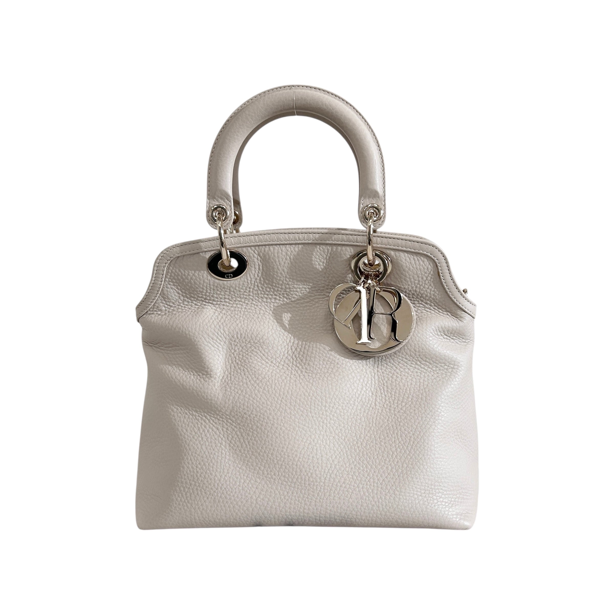 Beige Leather Granville 2 Way Bag w/GHW