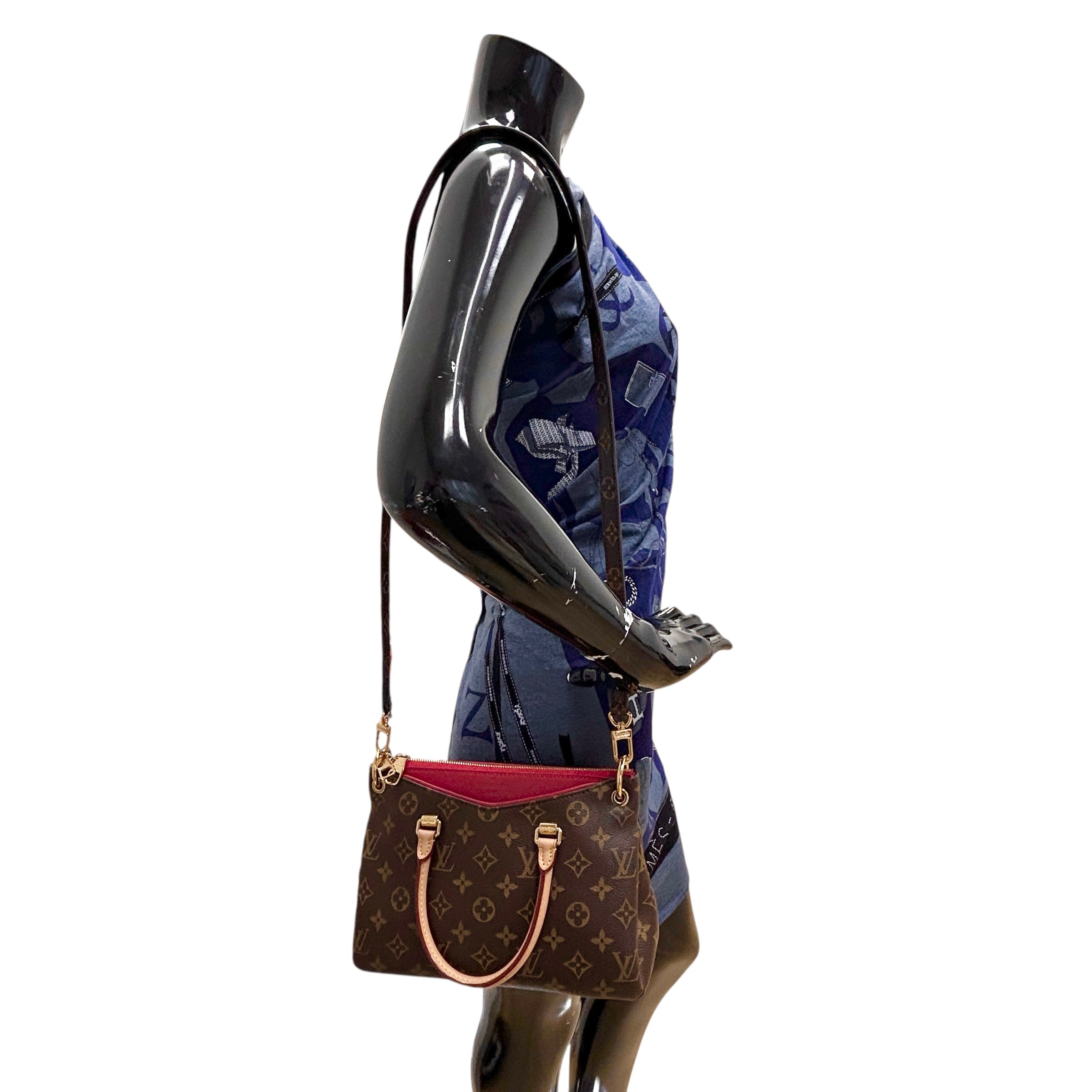 Cerise Monogram Canvas Pallas BB Bag w/GHW