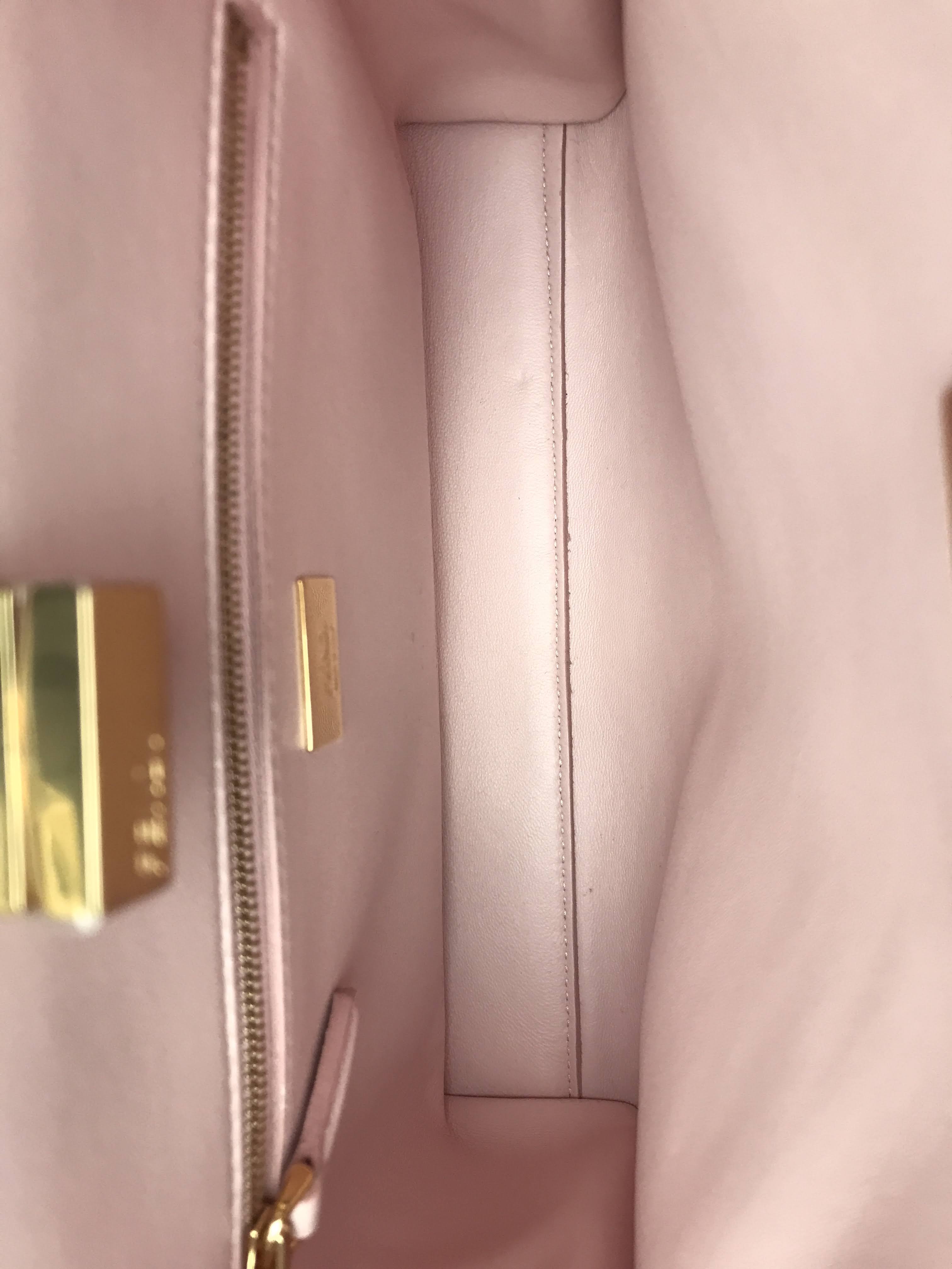 Light Pink Ostrich Small Peekaboo w/GHW