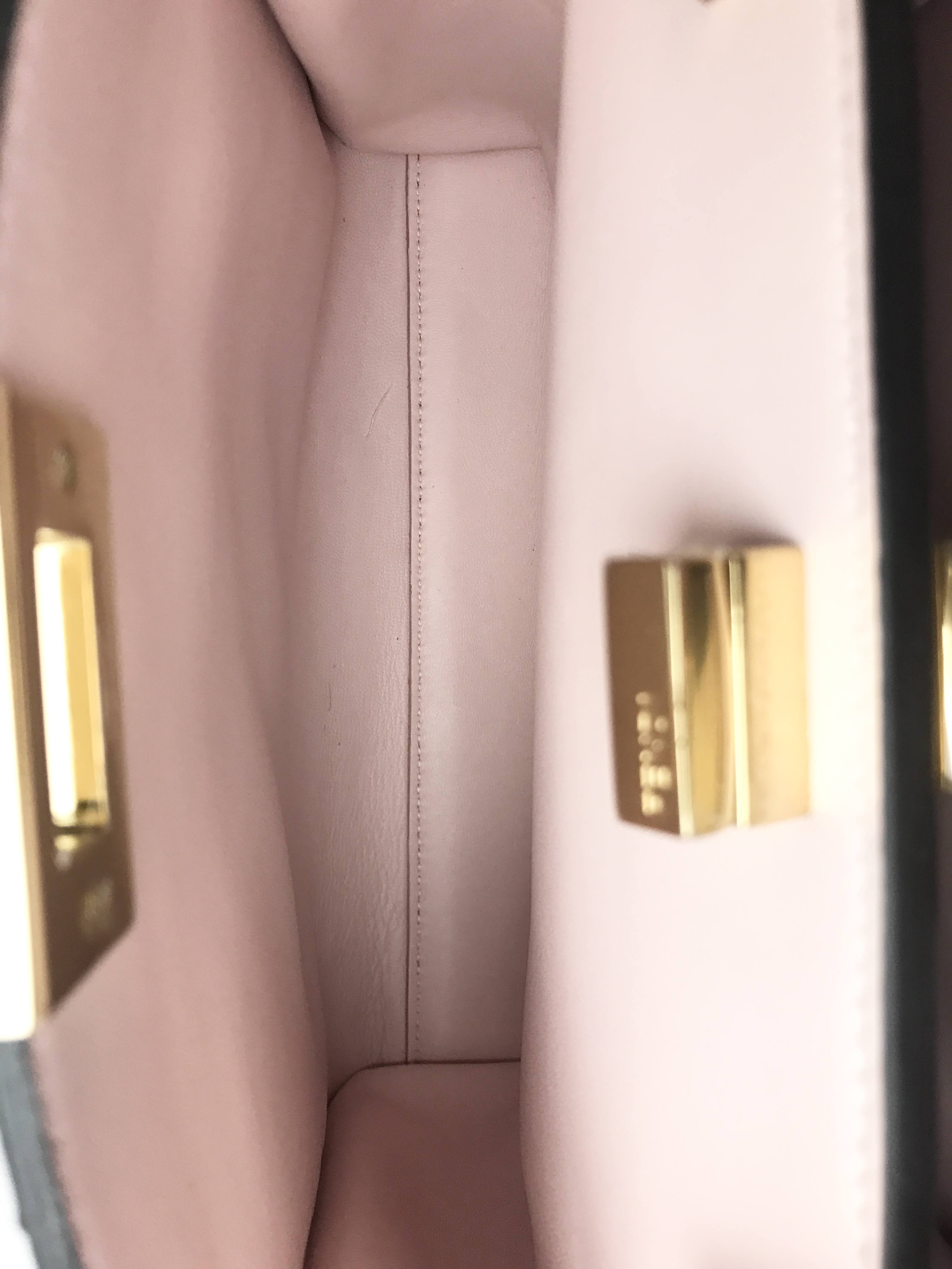 Light Pink Ostrich Small Peekaboo w/GHW