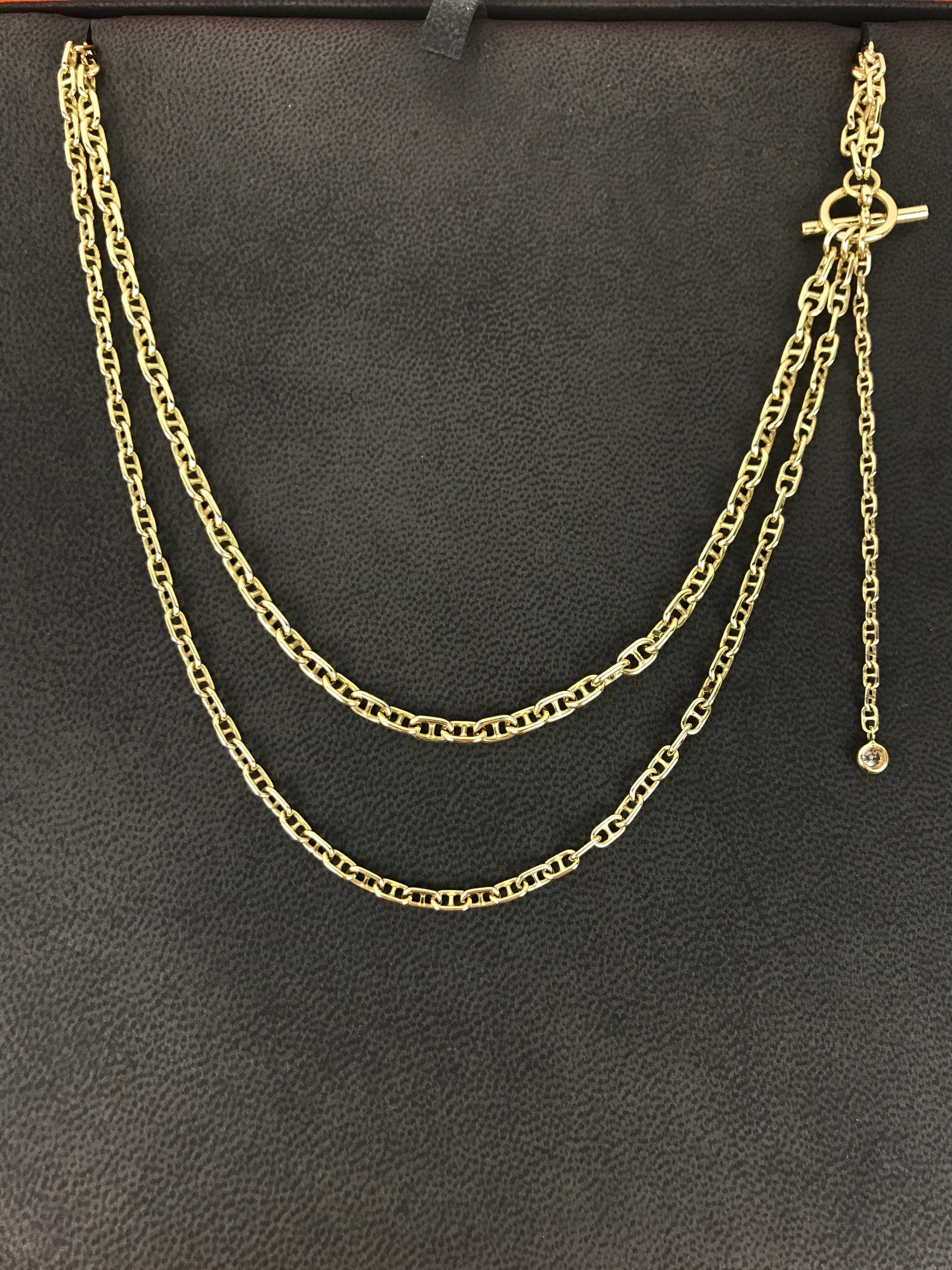 Chaine D’Ancre Enchainee 18K Gold & Diamond Necklace