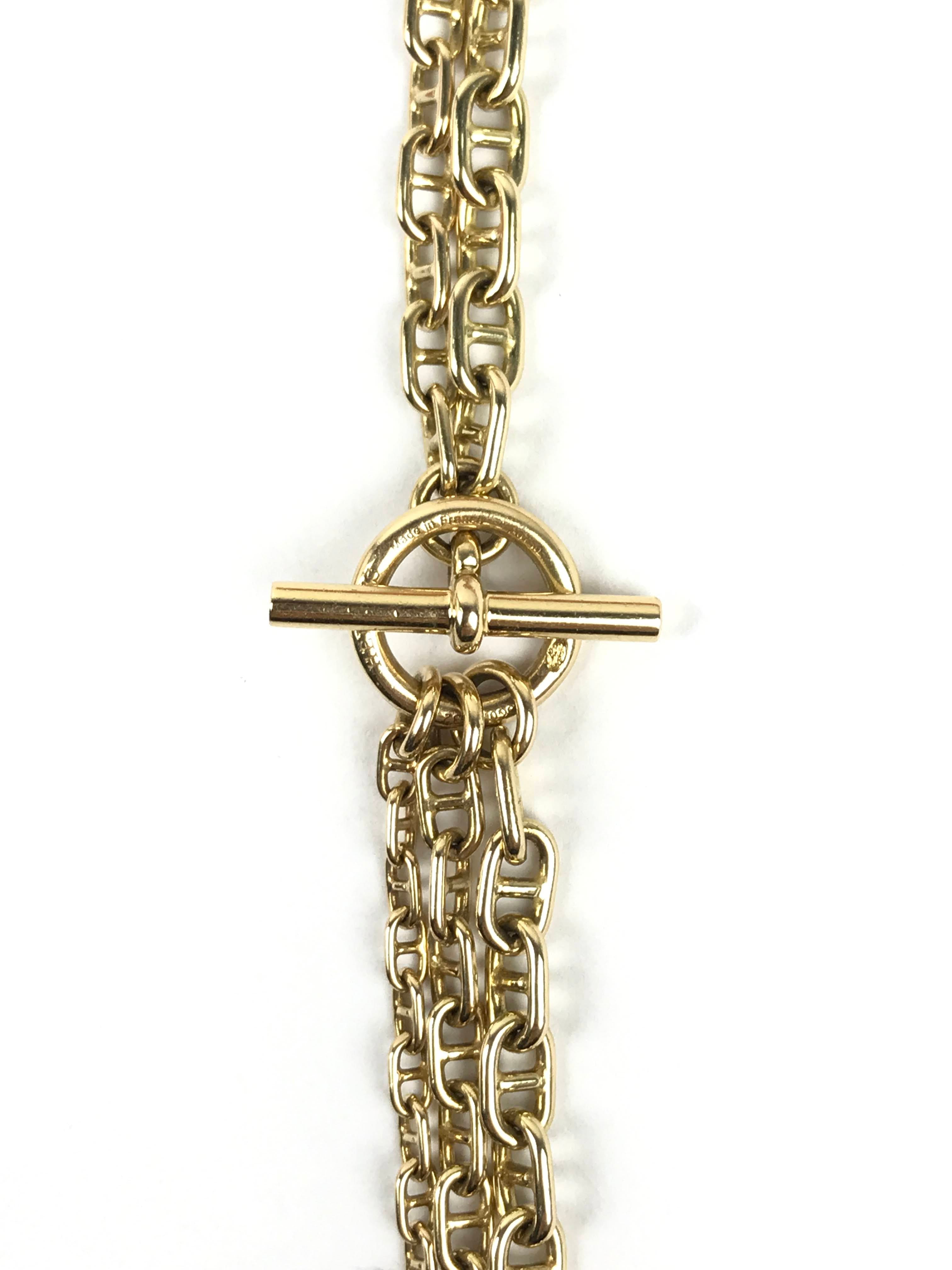 Chaine D’Ancre Enchainee 18K Gold & Diamond Necklace