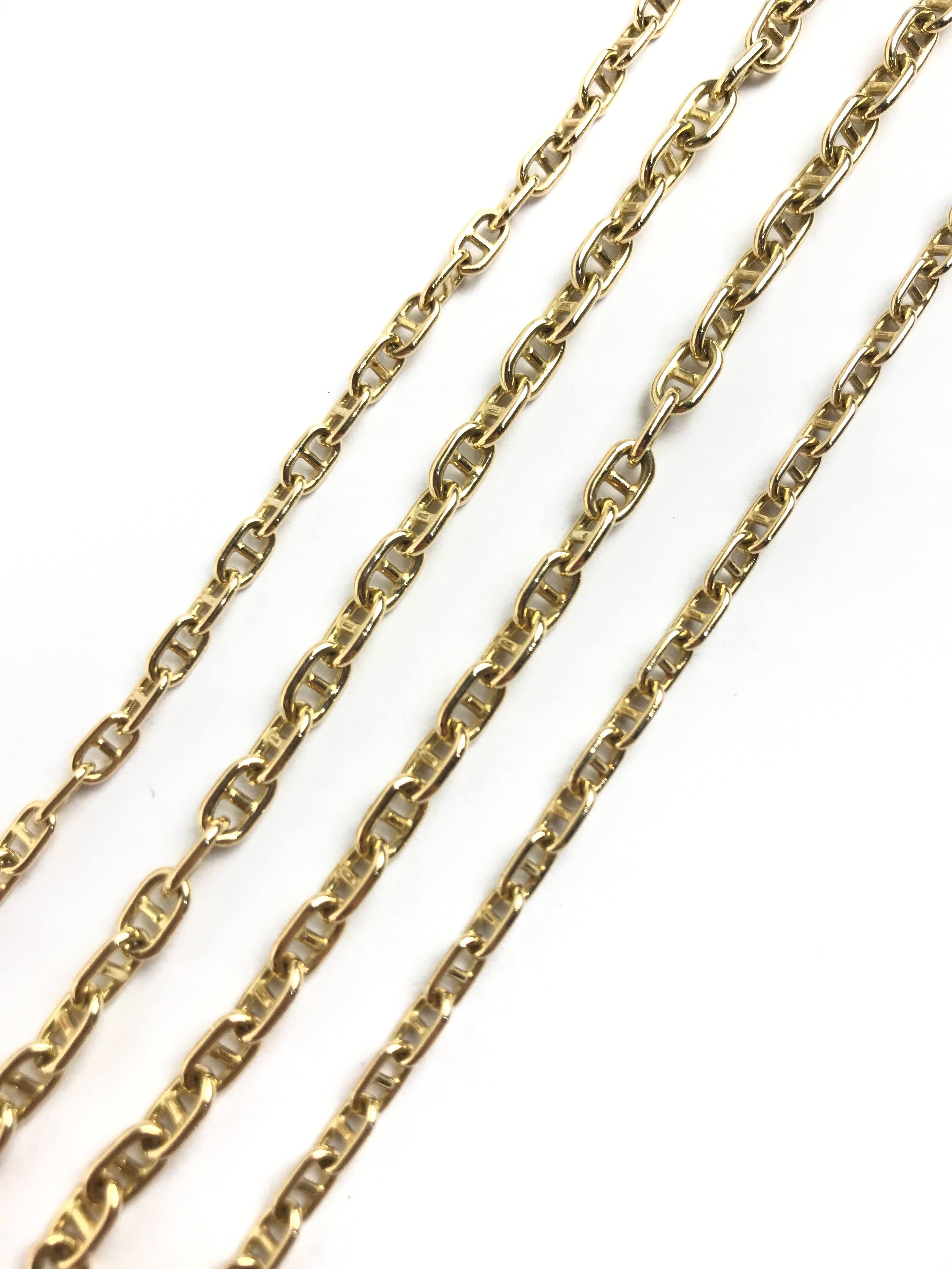 Chaine D’Ancre Enchainee 18K Gold & Diamond Necklace