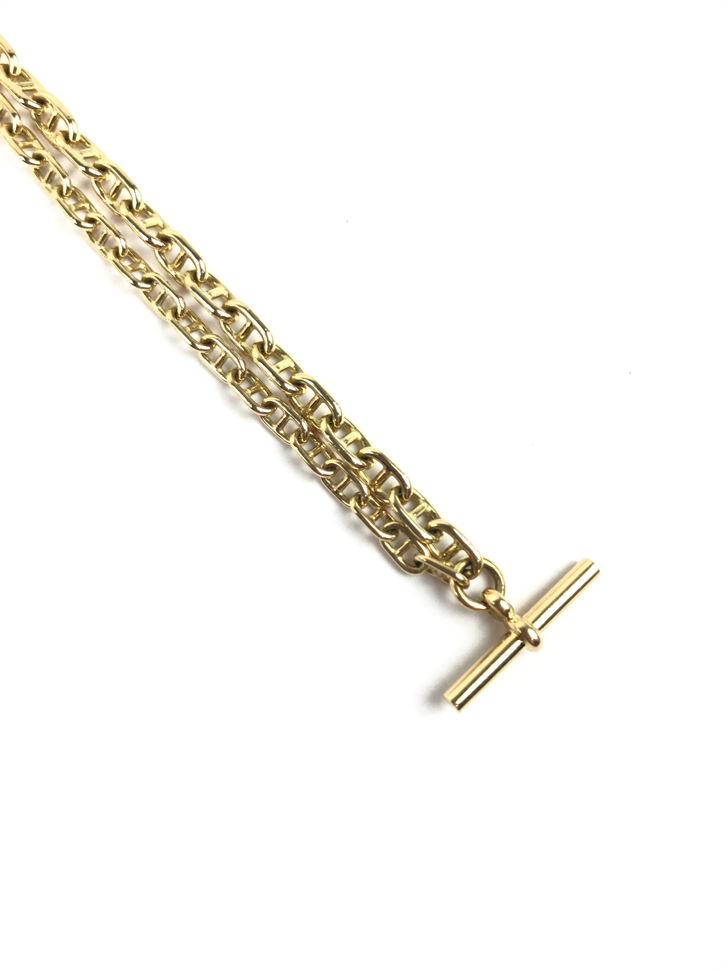 Chaine D’Ancre Enchainee 18K Gold & Diamond Necklace
