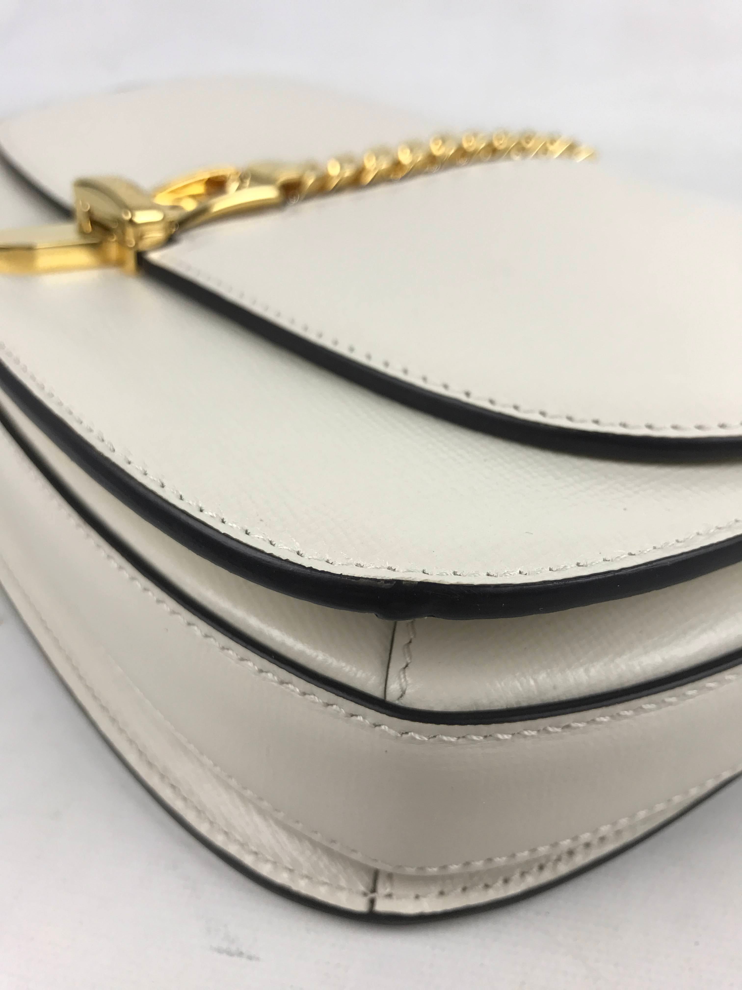 White/Cream Sylvie 1969 Shoulder Bag w/GHW