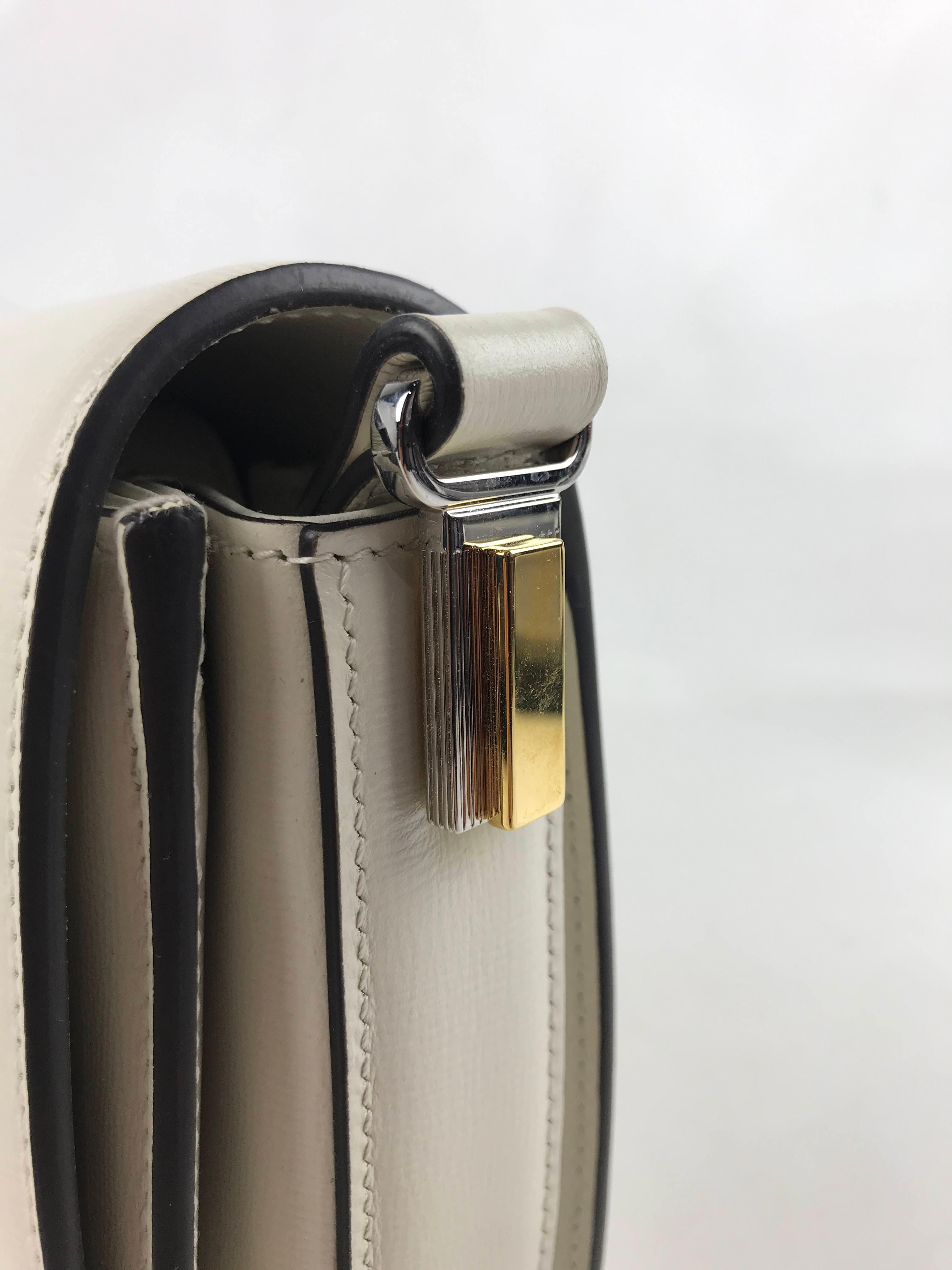 White/Cream Sylvie 1969 Shoulder Bag w/GHW