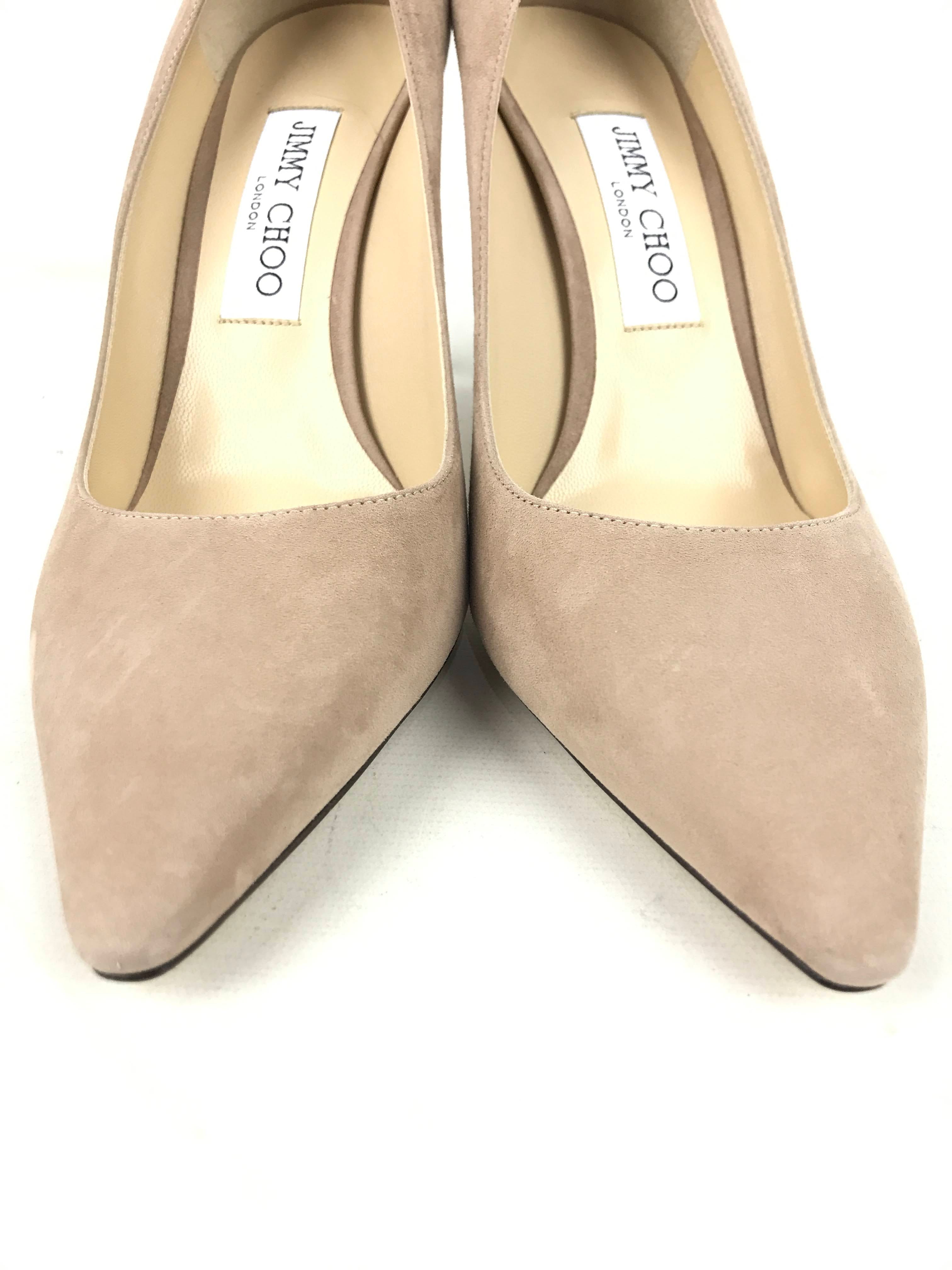 Romy Ballet Pink Suede Pointed Toe Pumps